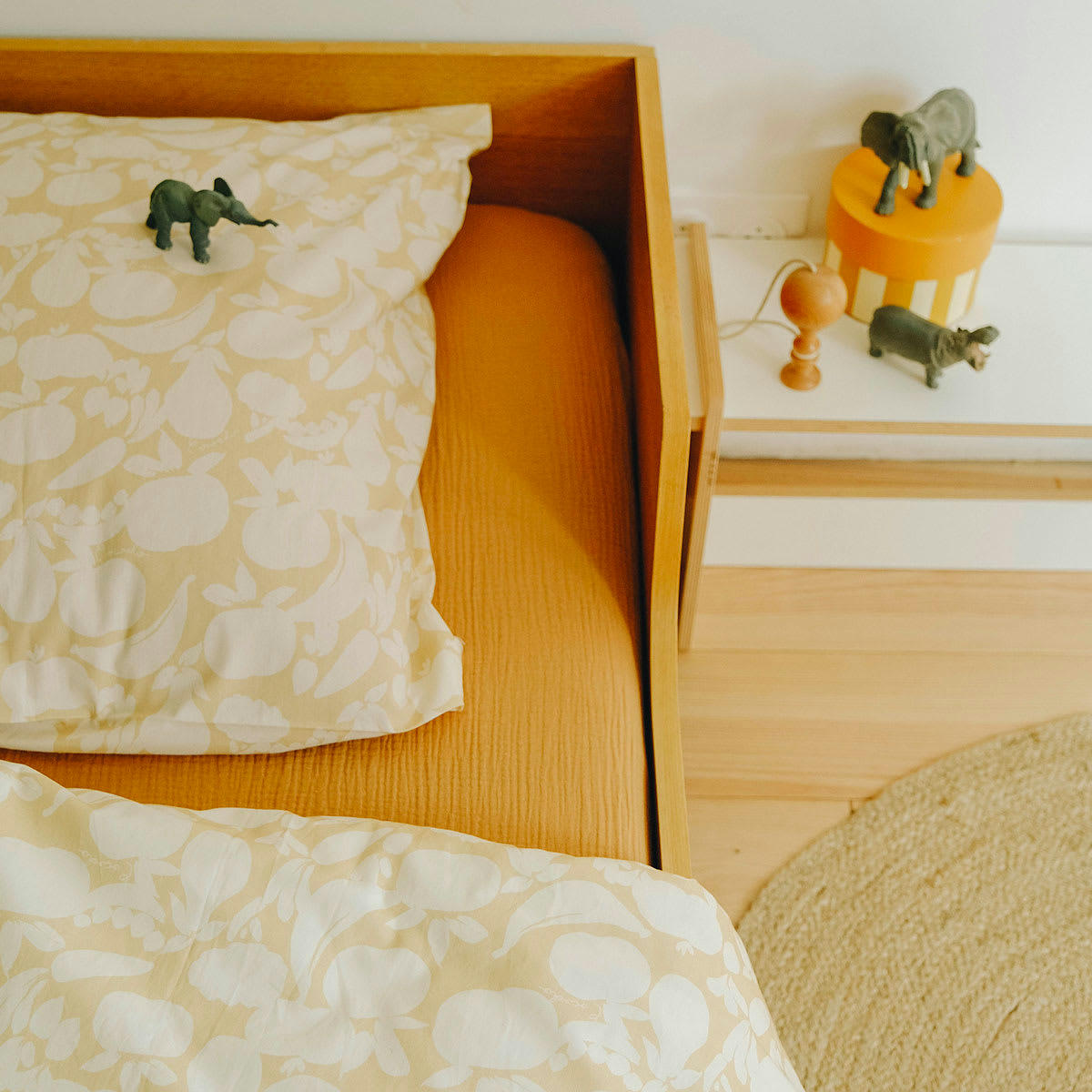 - Taie d'oreiller en coton bio Délice (65x65 cm)