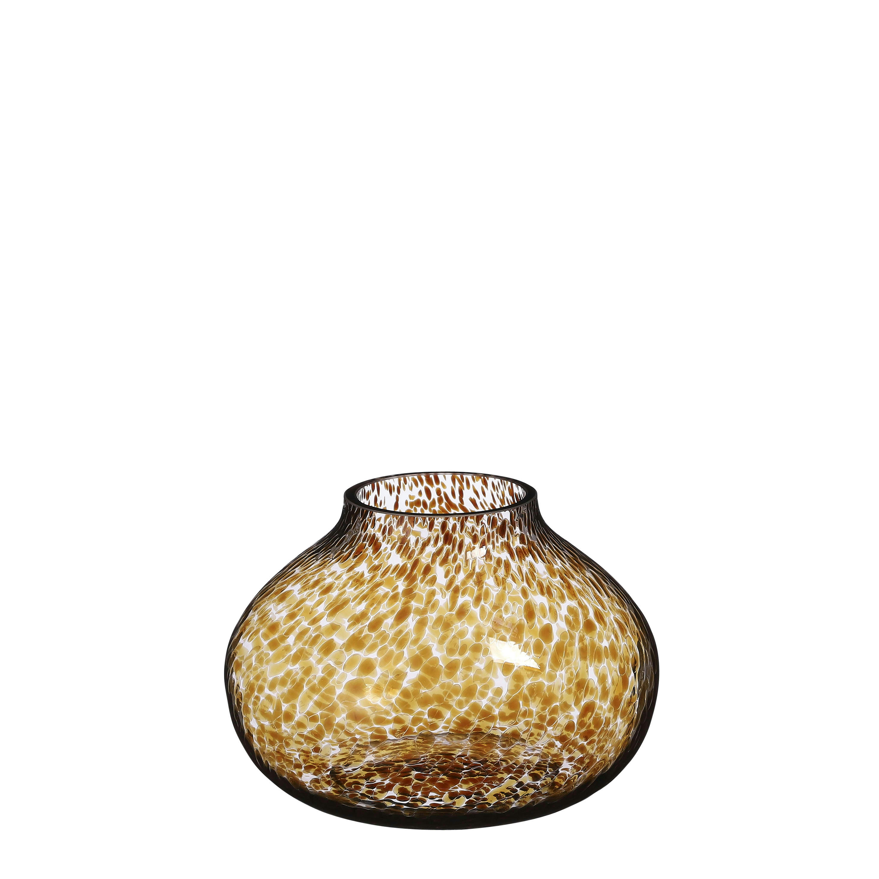 LYONA - Vase en verre marron D23
