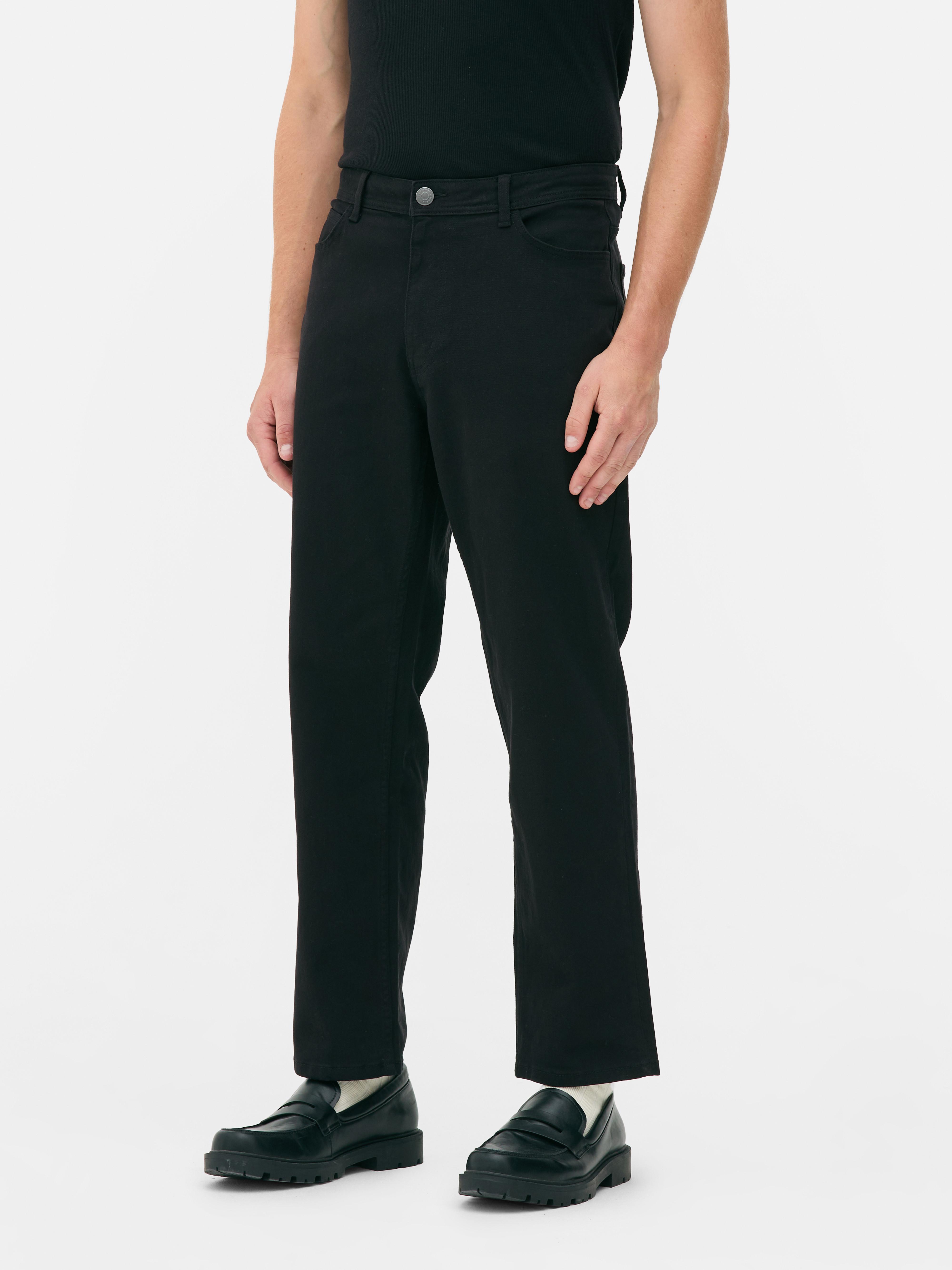 Mid-Rise Straight Leg Jeans