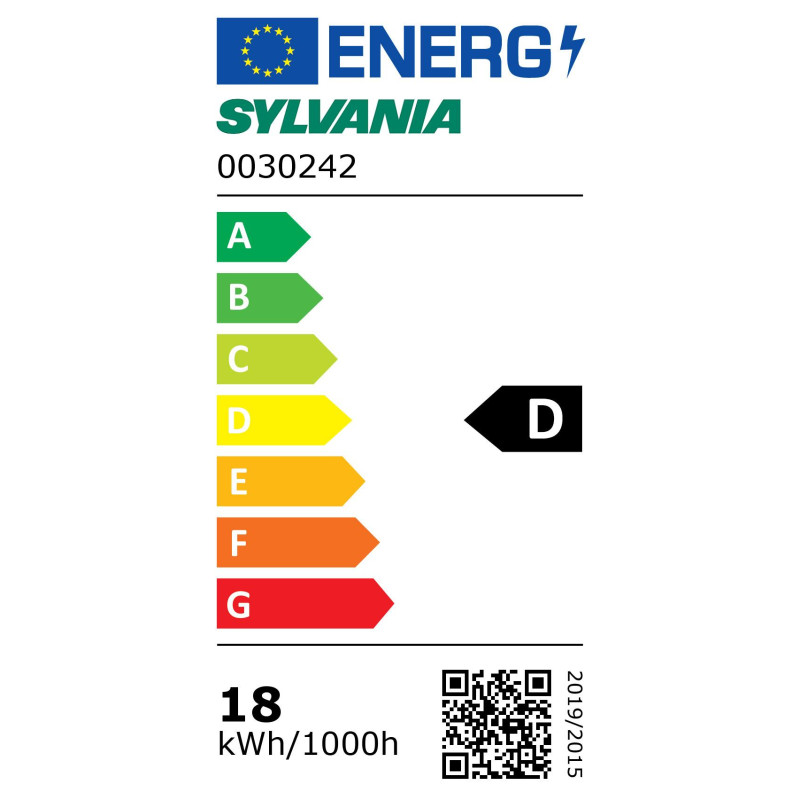 Tube LED T8 G13 blanc chaud 2700 lm 18 W SYLVANIA