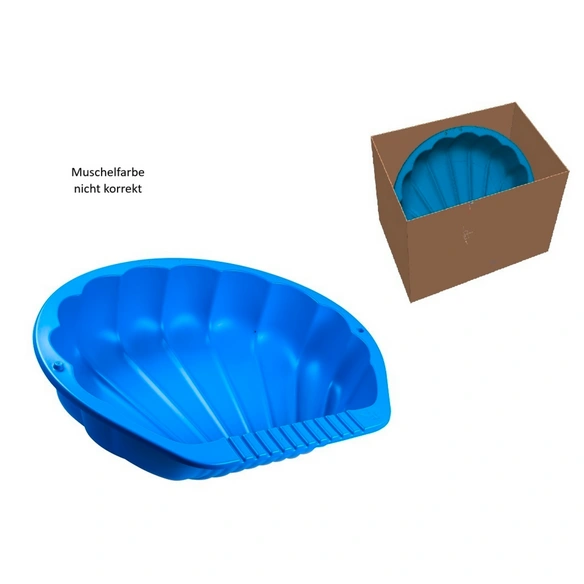 Sand-Wasser-Muschel, BxHxL: 73 x 22 x 88 cm