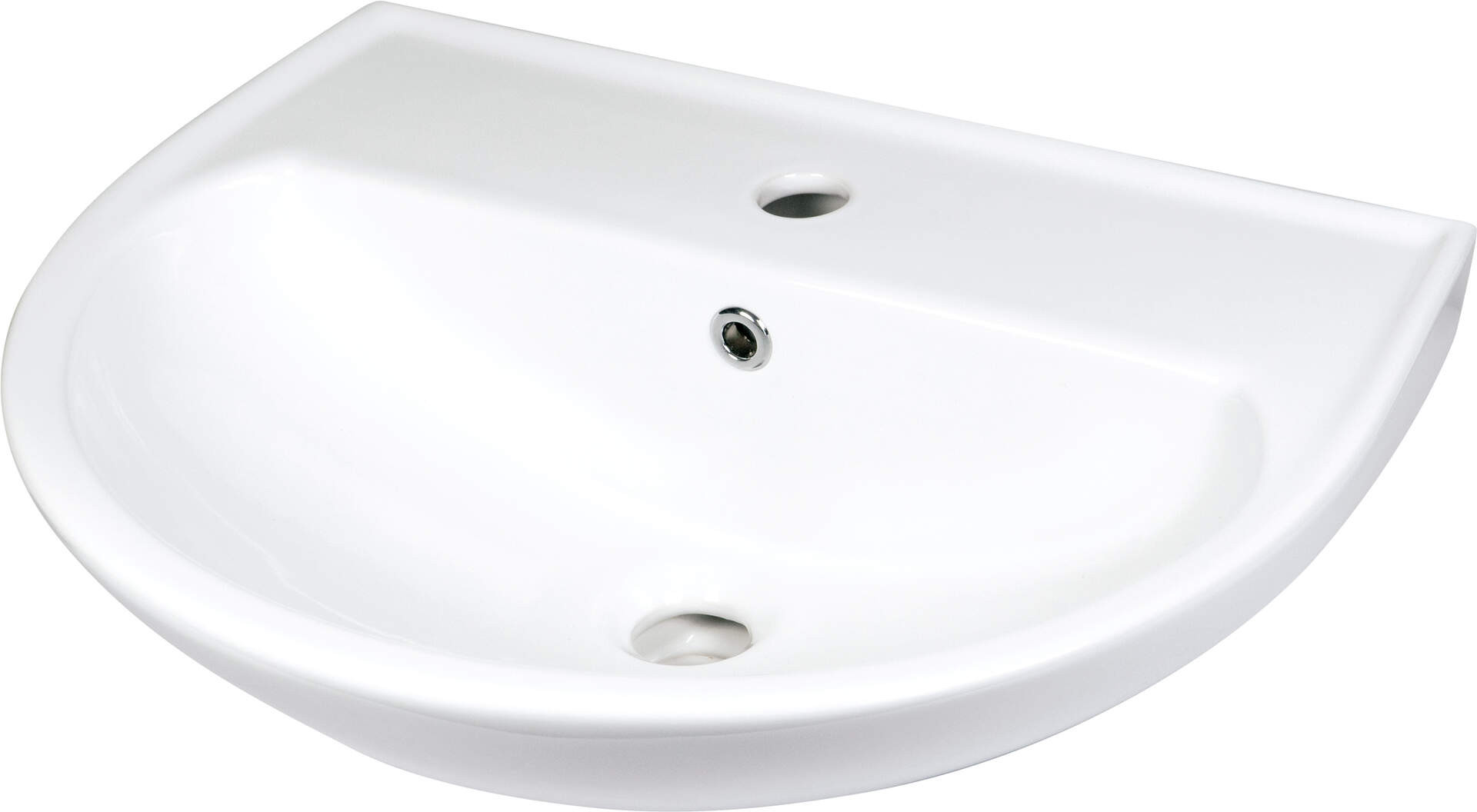 DEANTE Umywalka ceramiczna ścienna z miejscem na baterię