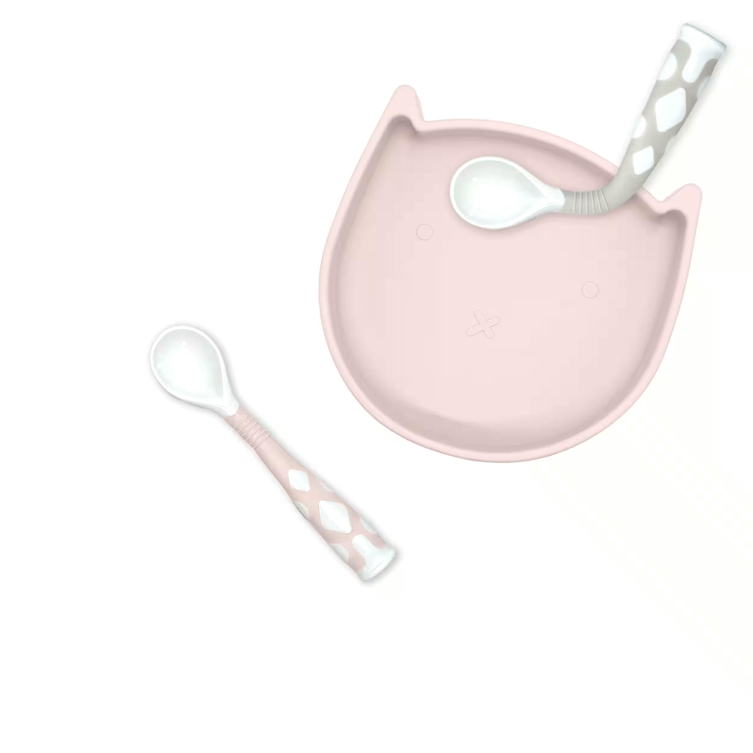Kushies Silibend Spoons, Pink/Sand, 2-pk