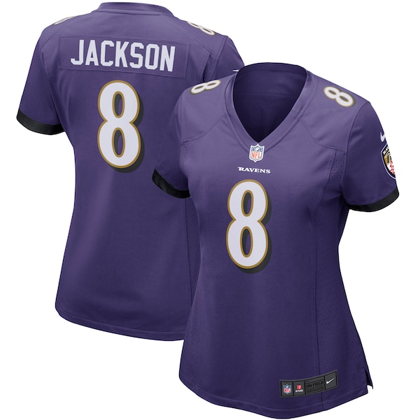 Lamar Jackson Baltimore Ravens Nike Women's Game Player Jersey - Purple/Black/White
