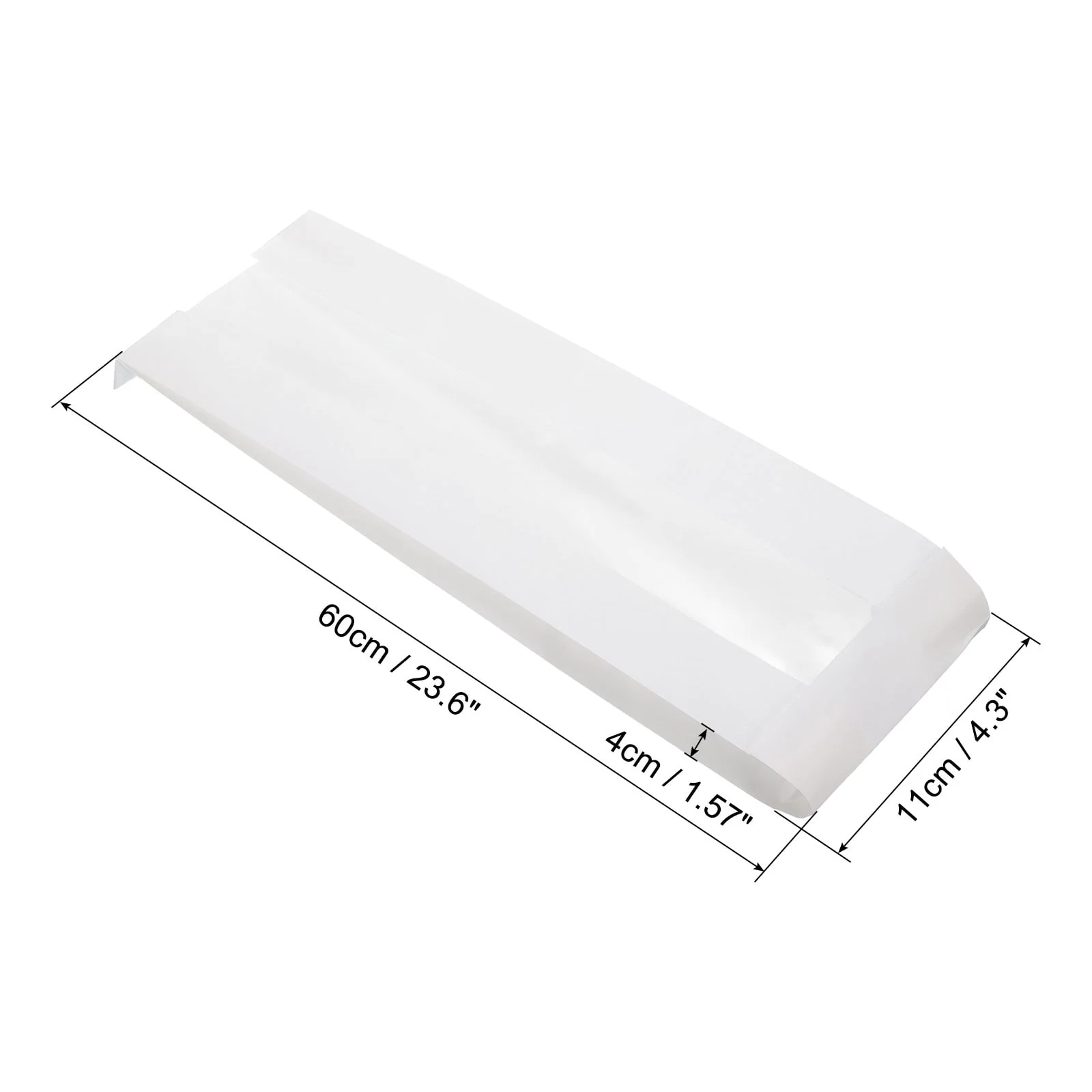 Kraft Bread Bags With Window 4x1.5x13 inches for Bakery Bread