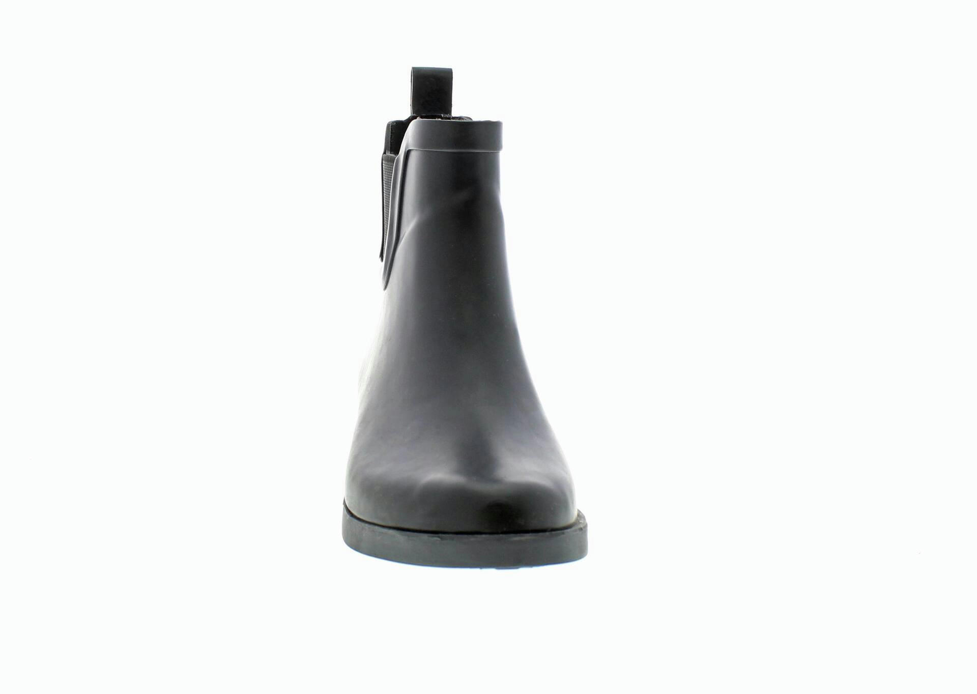 Outbound Women's Cambridge Mid-Cut Waterproof Rubber Rain Boots, Black, Sizes 6-8