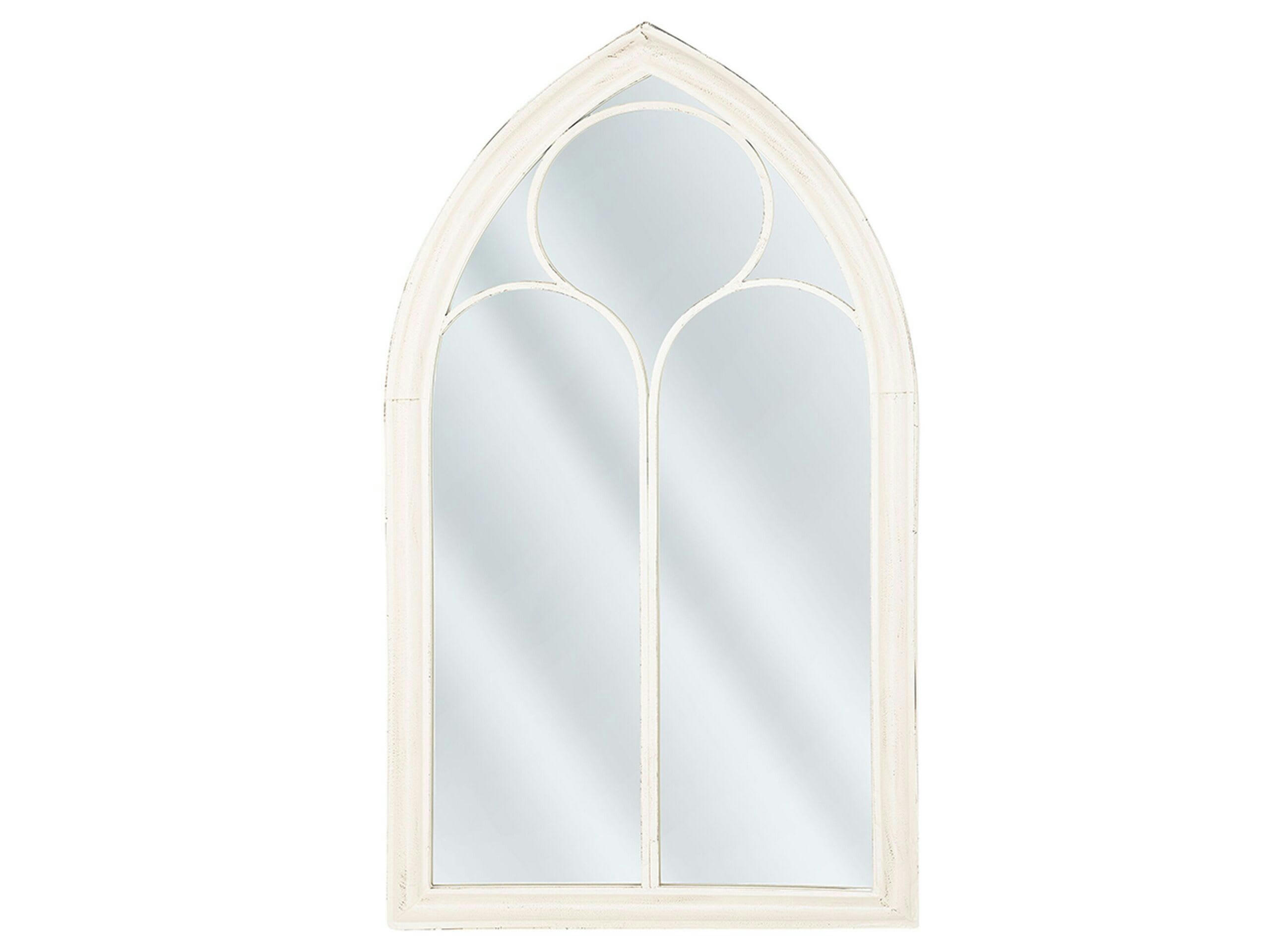 TRELLY - Miroir en métal blanc 113x62