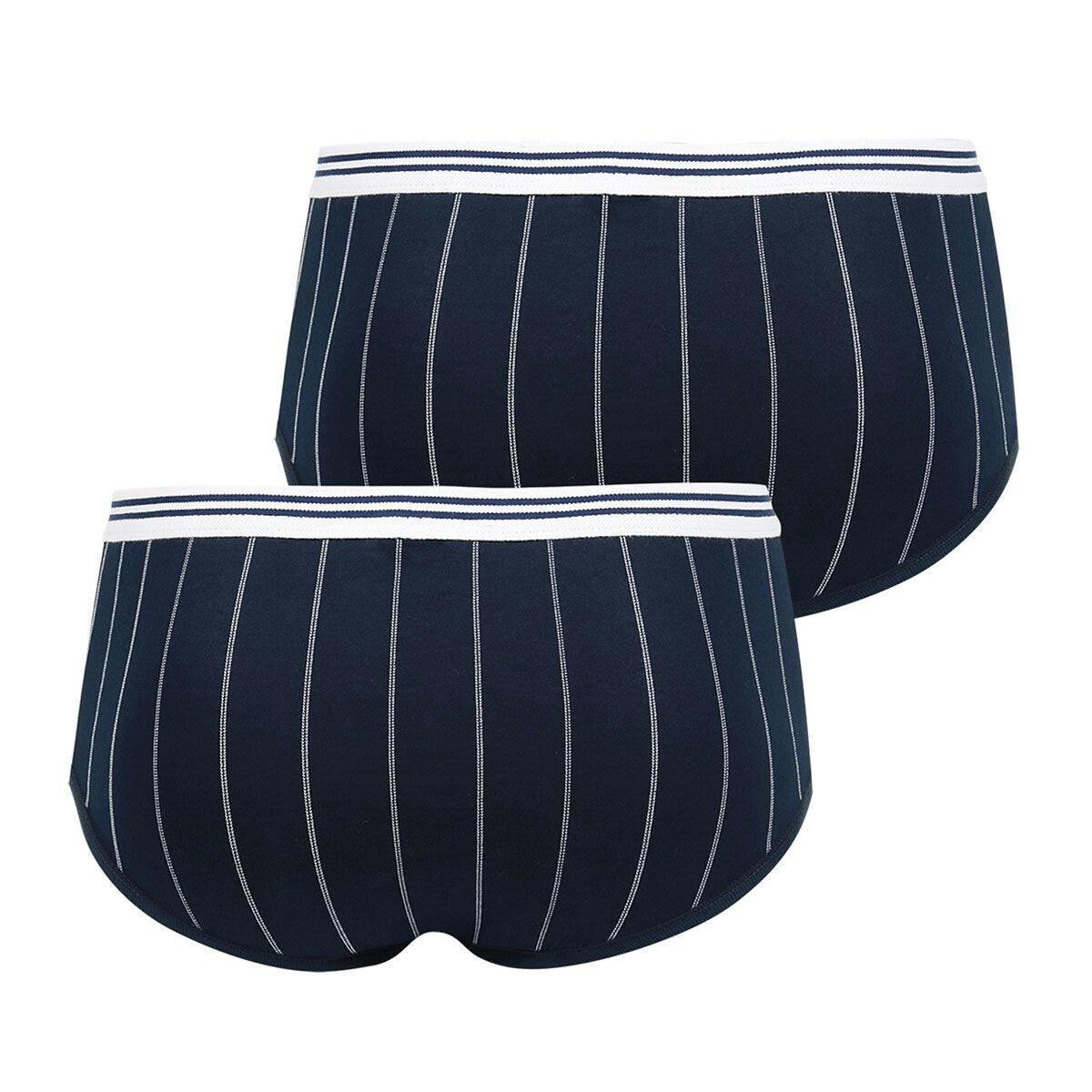 Lot de 2 slips ouvert coton mercerisé