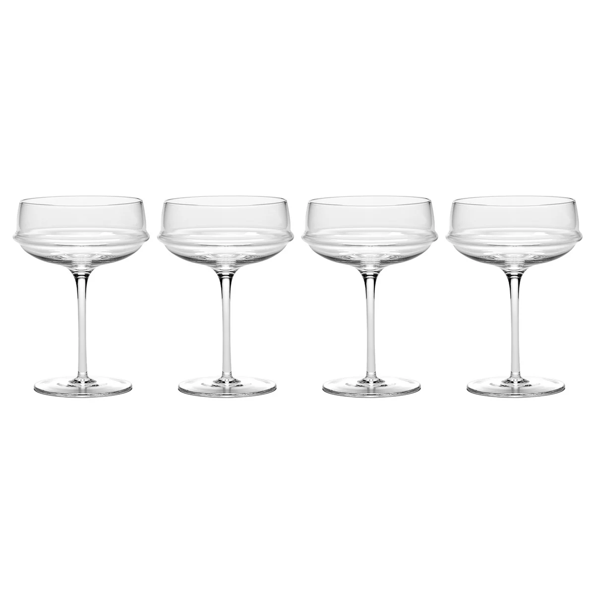 Serax - Dune Champagnerschalen by Kelly Wearstler, klar (4er-Set)