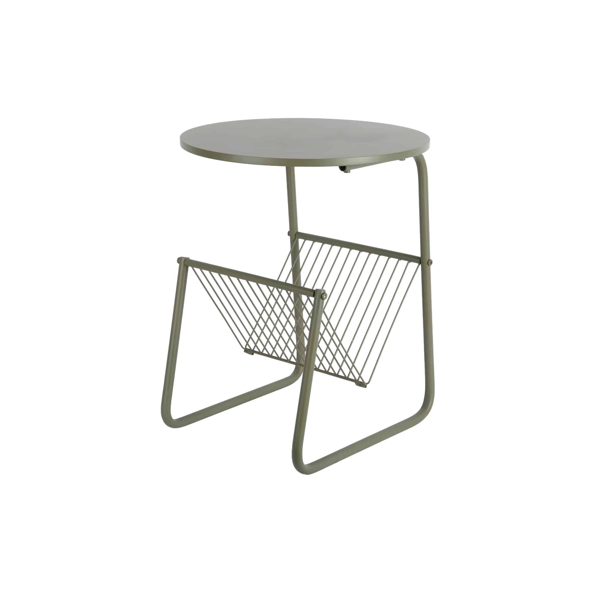 Leitmotiv bijzettafel Riqueza Revista - groen - Ø40cm