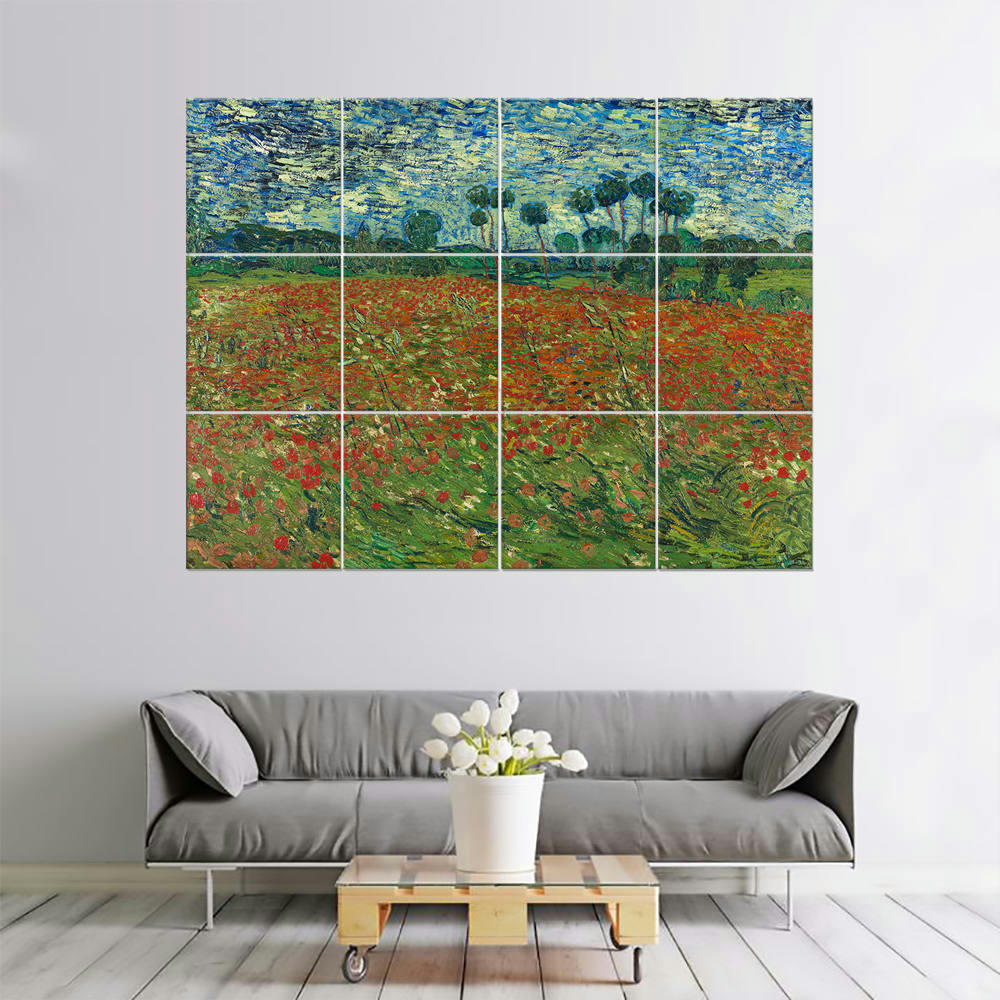 - Tableau Le Champ Des Coquelicots - Vincent Van Gogh 150x200cm