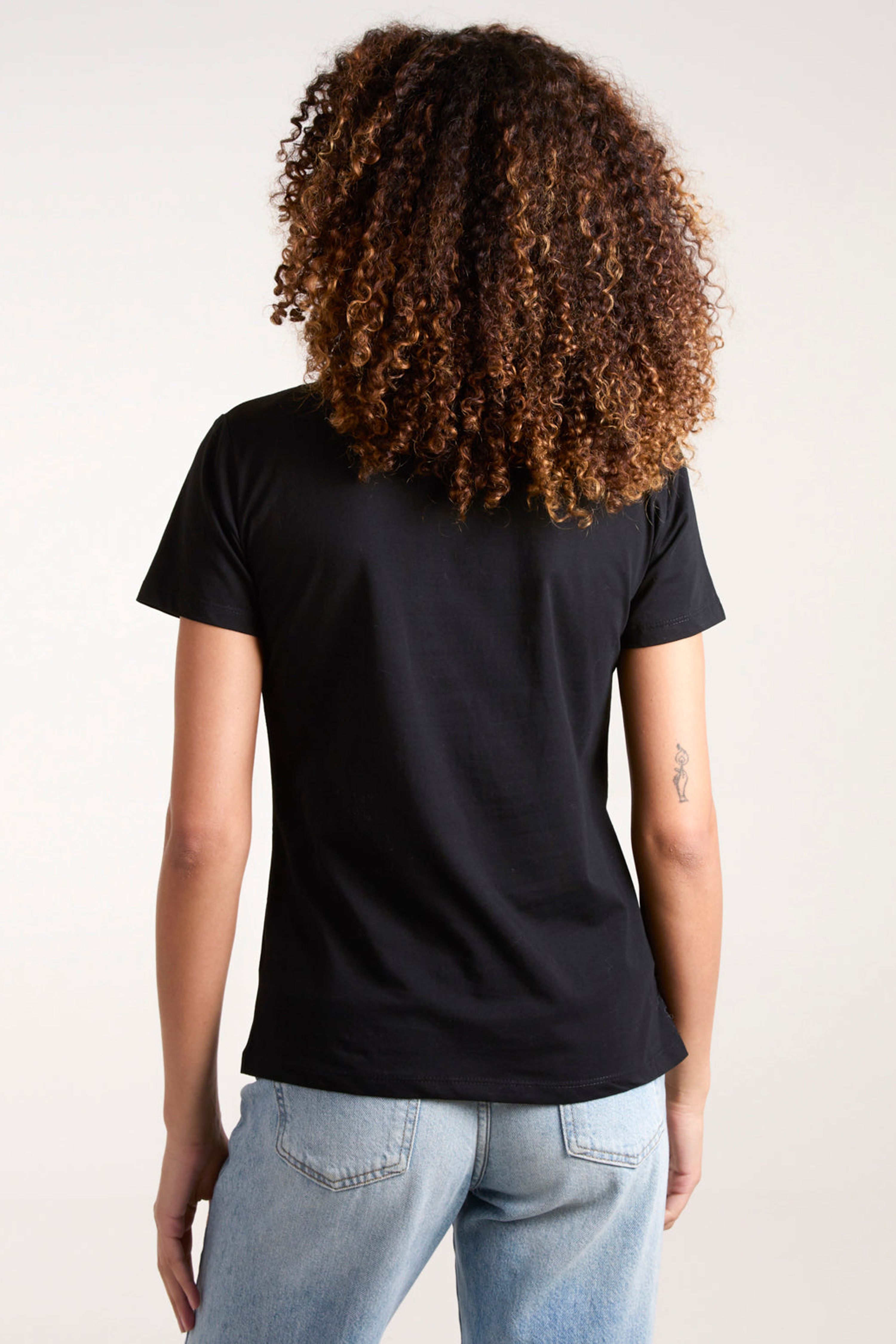 Blue Vanilla Black Diamante Teddy Bear T-shirt