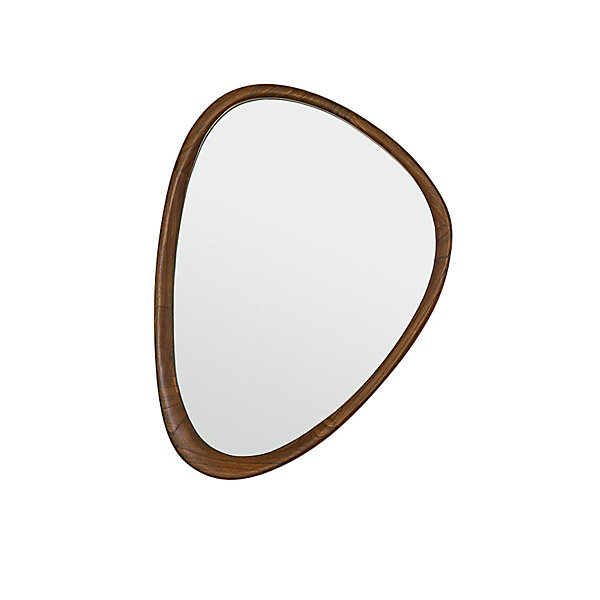 Miroir organique en bois massif 75x60 cm