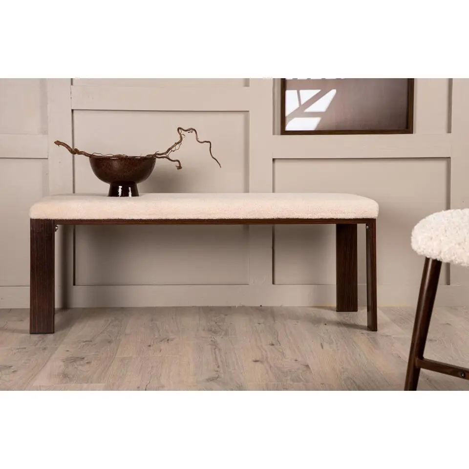 Svea - Noemi eetkamerbank - teddy - 120 cm