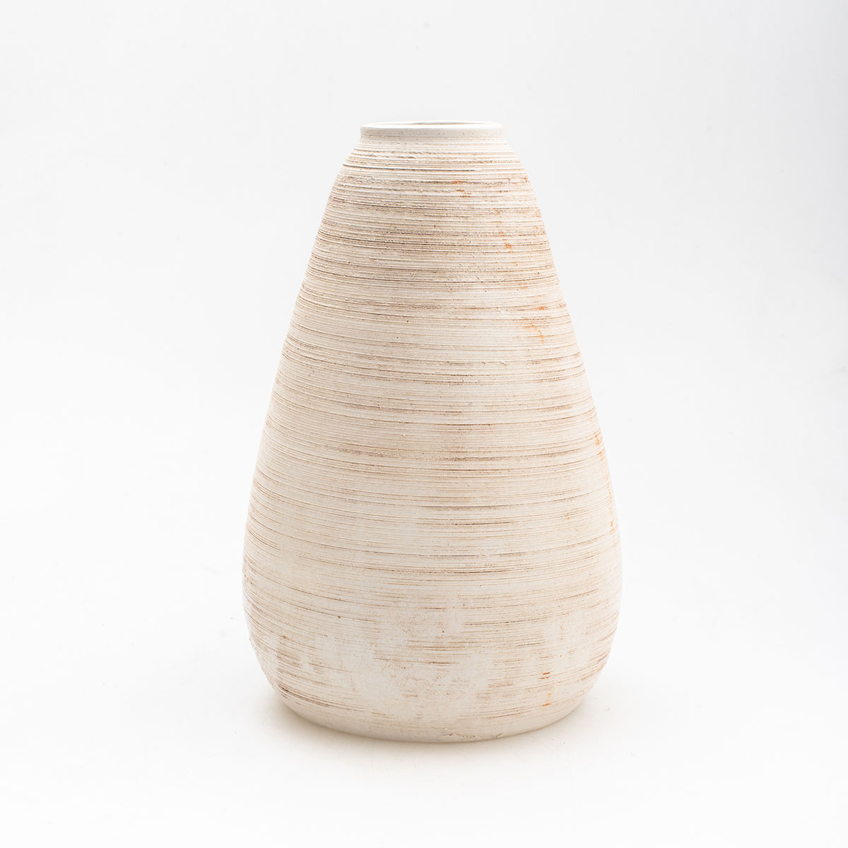 Jarrão em cerâmica cor areia 31cm