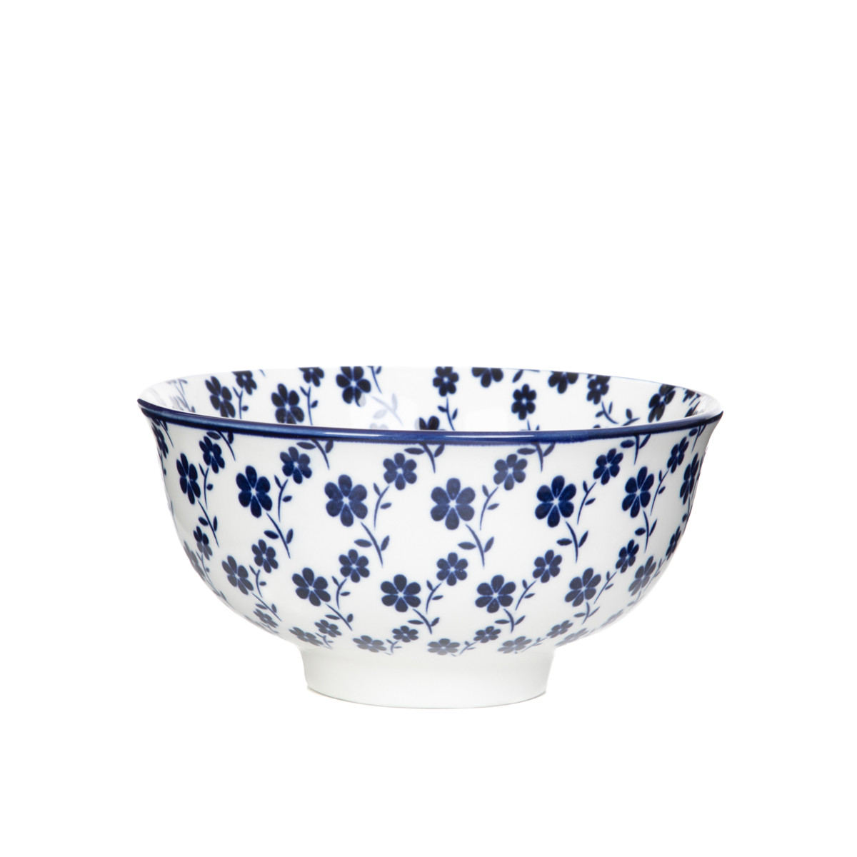 Miska NAVIA granatowa w kwiatuszki 12 cm HOMLA
