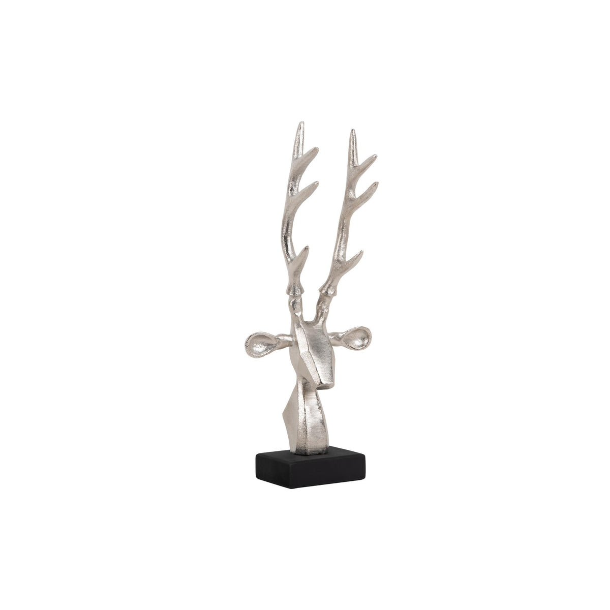Present Time ornament Reindeer Head - zilver - 14.5x6.5x34cm