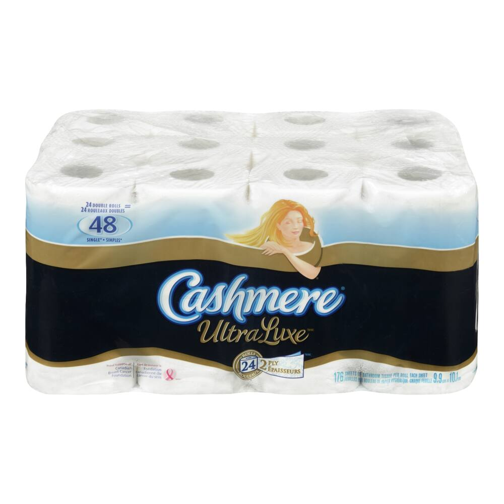 Cashmere Ultra Luxe Toilet Paper, 24-roll