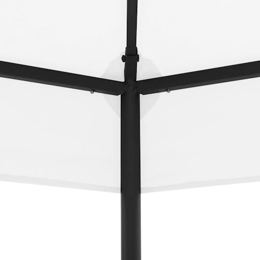 NNEVL Garden Gazebo 323x275x265 cm White 180 g/m&sup2;