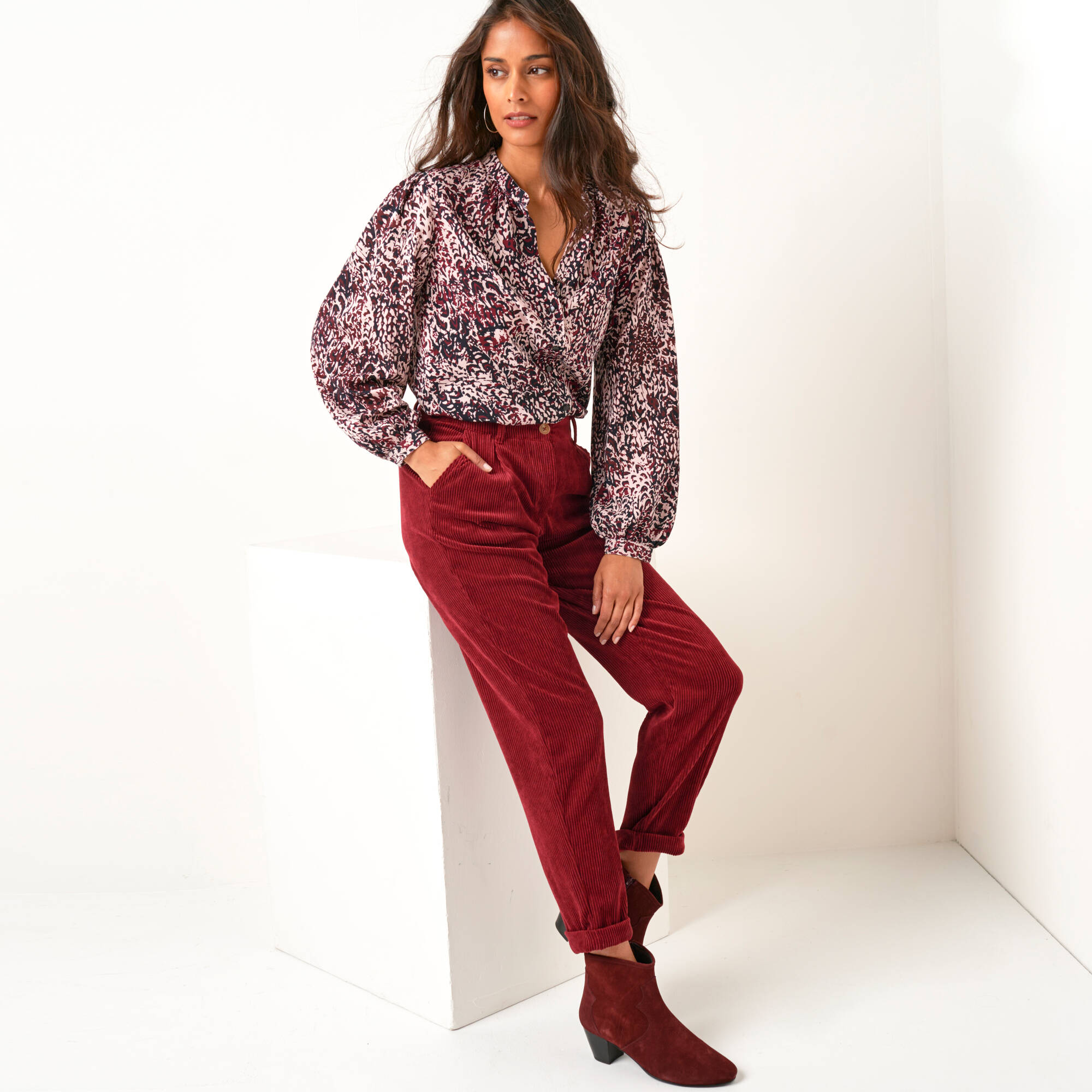 Pantalon 7/8ème, velours