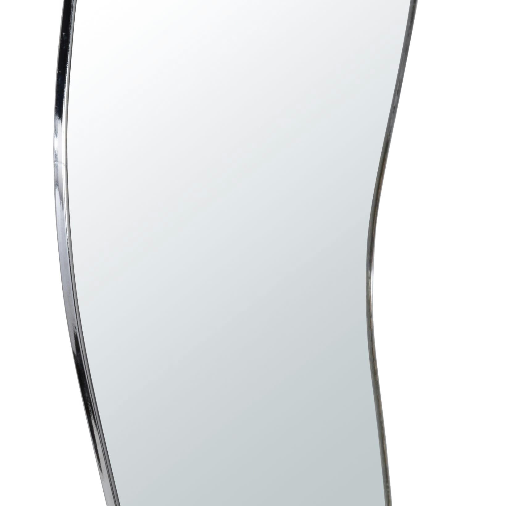 DELSI - Miroir organique en métal argenté 39x80