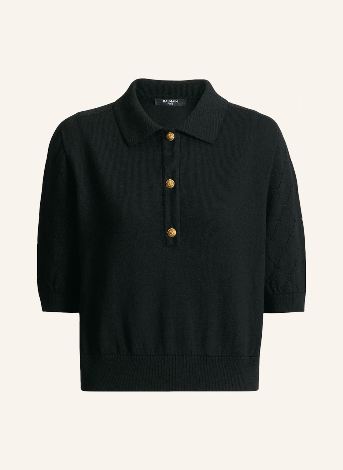 BALMAIN Polohemd mit drei Knöpfen