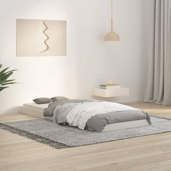 Łóżko Drewniane Rama Łóżka Sofa Biała Do Sypialni Pokoju 75x190 cm