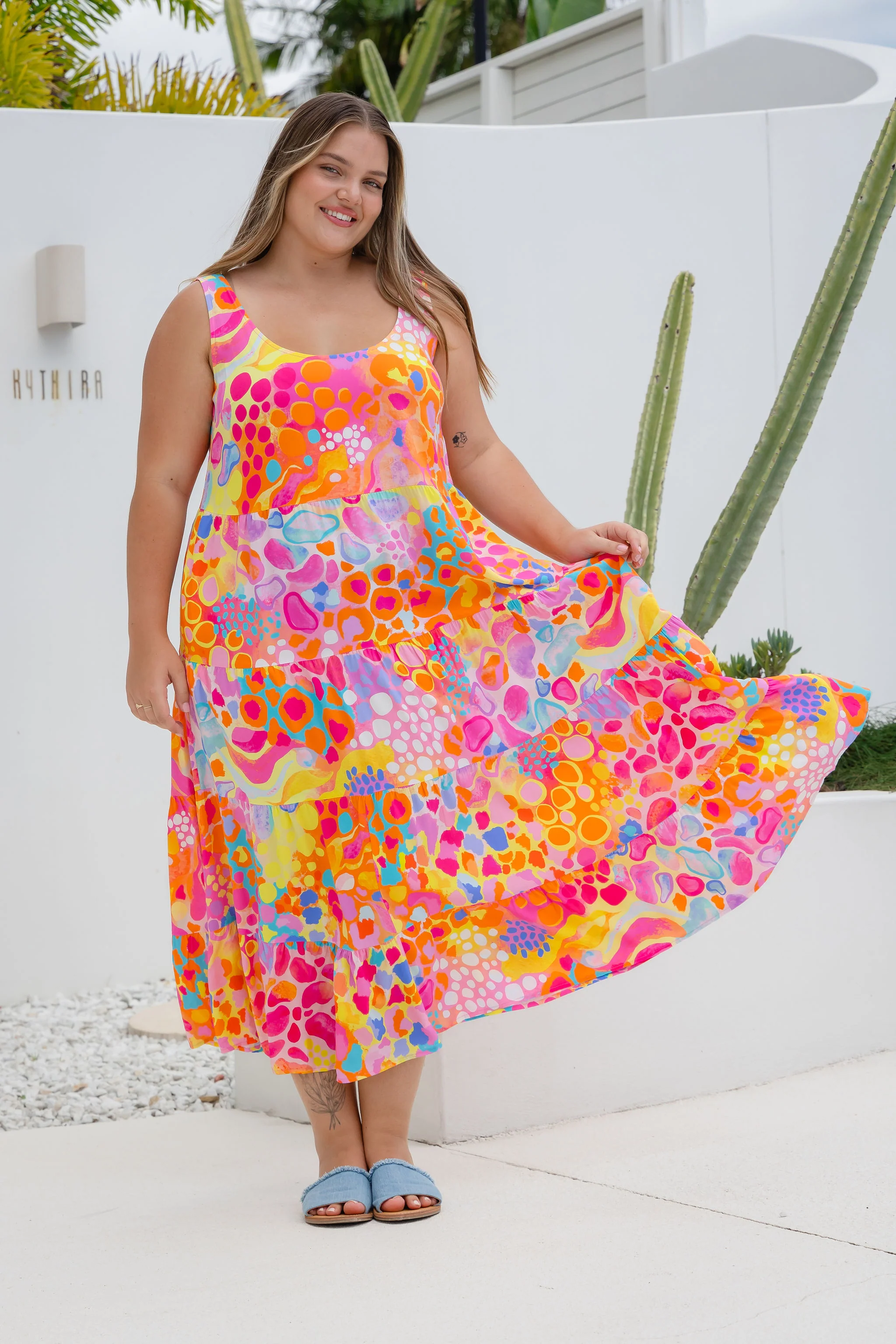 Ronnie Dress in Tequila Sunrise by Kasey Rainbow
