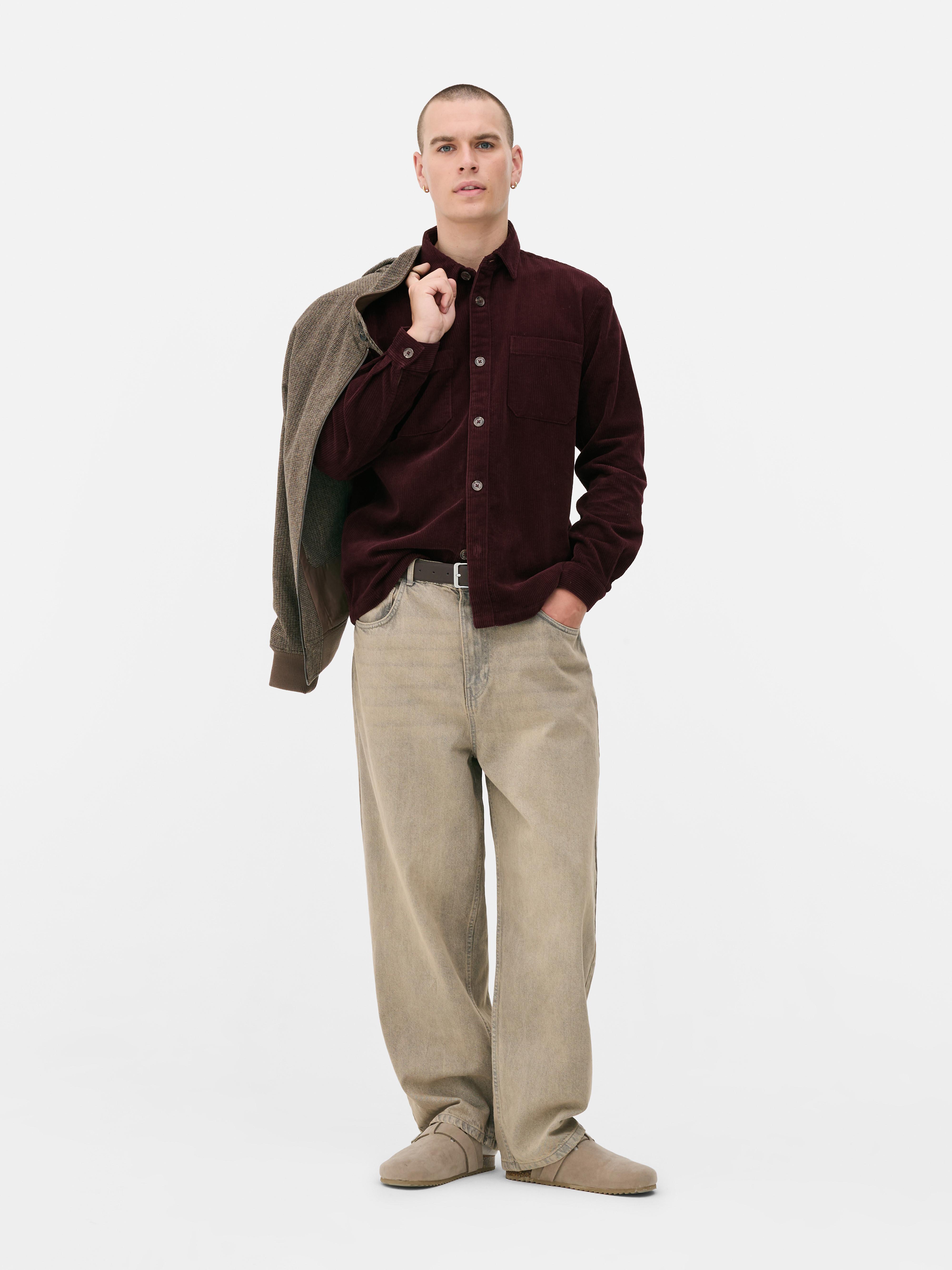 Button-Up Corduroy Overshirt