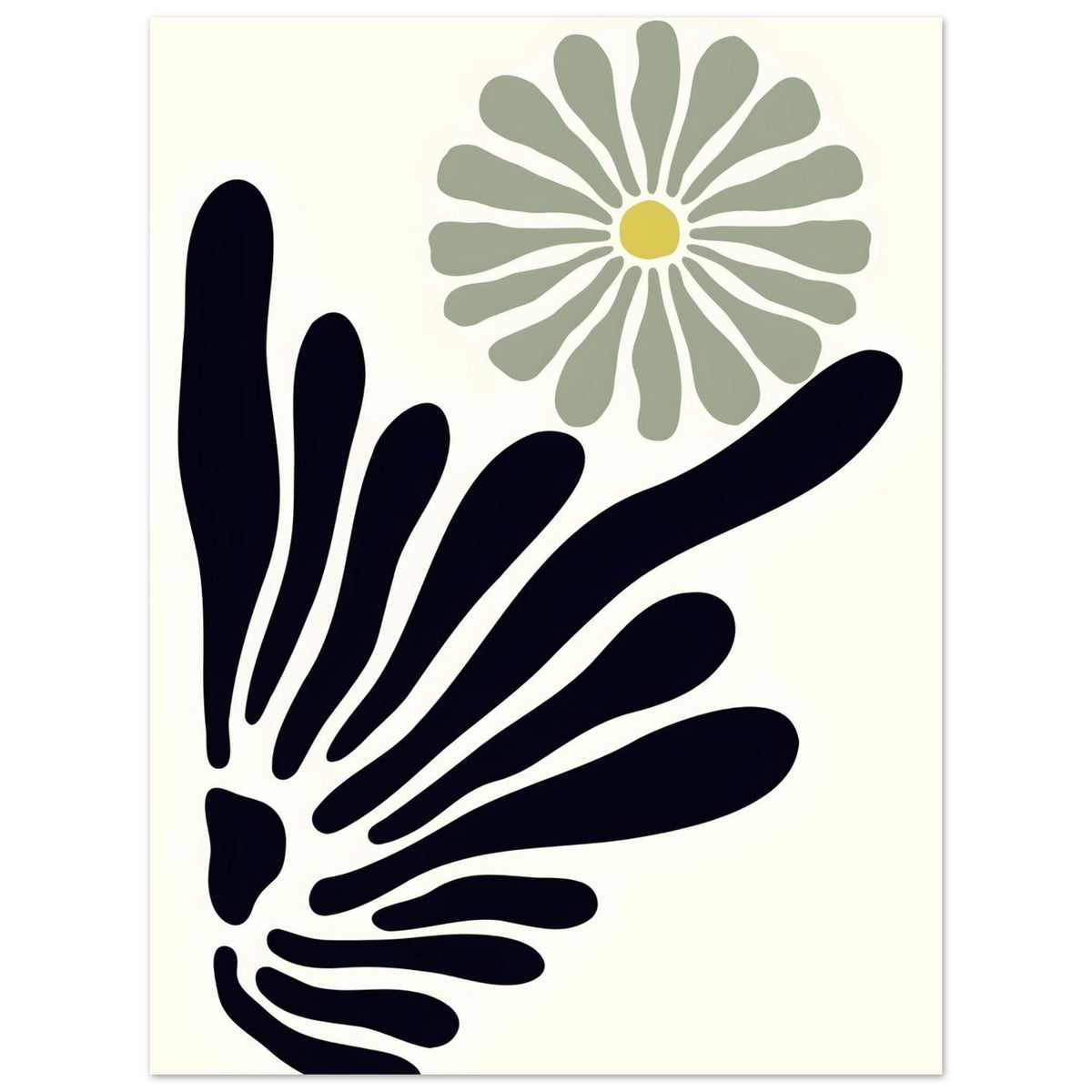 Artfulprints Poster Matisse – Floral symphony  - 30x40 cm - Zwart