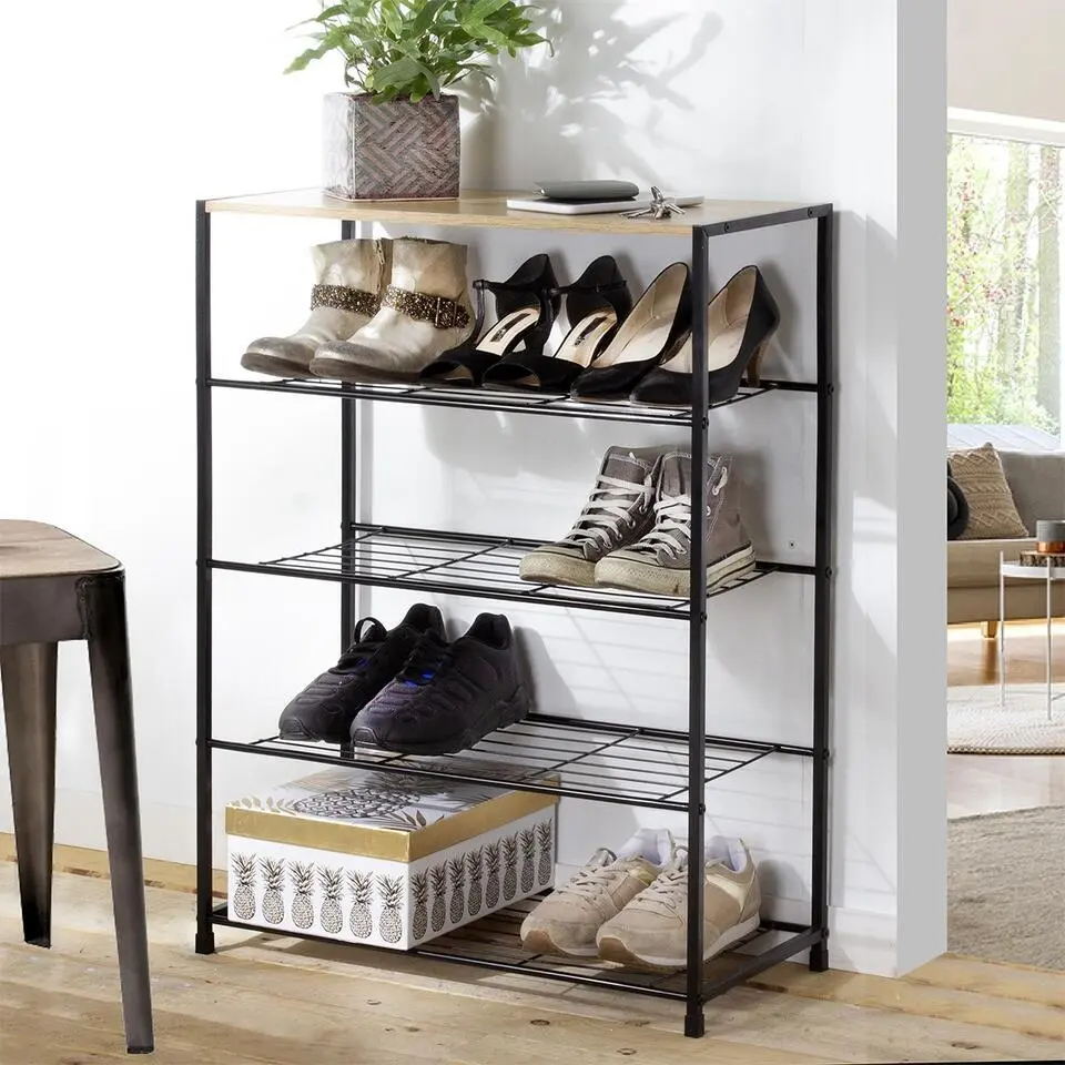 CALICOSY - Schoenenrek - Licht hout - 83x63x30 cm