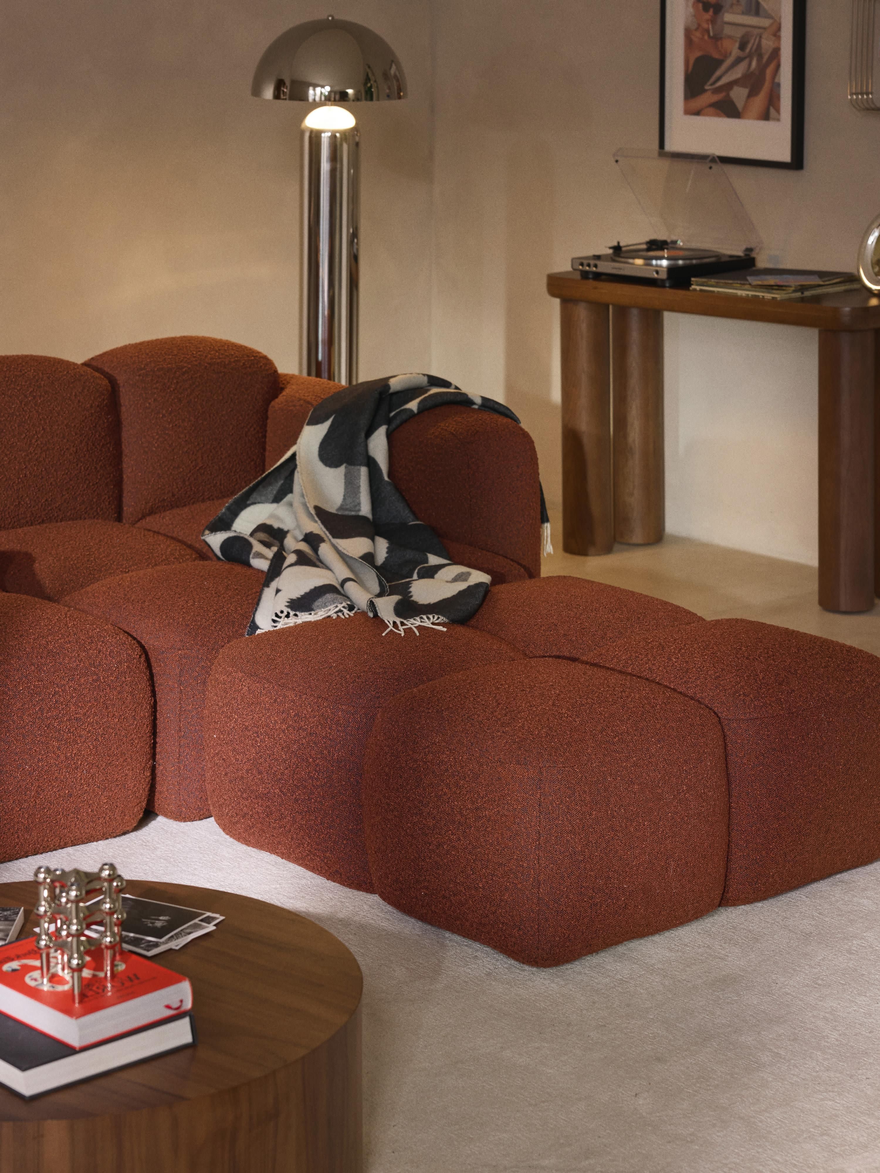 Eckmodul Tayla aus Bouclé