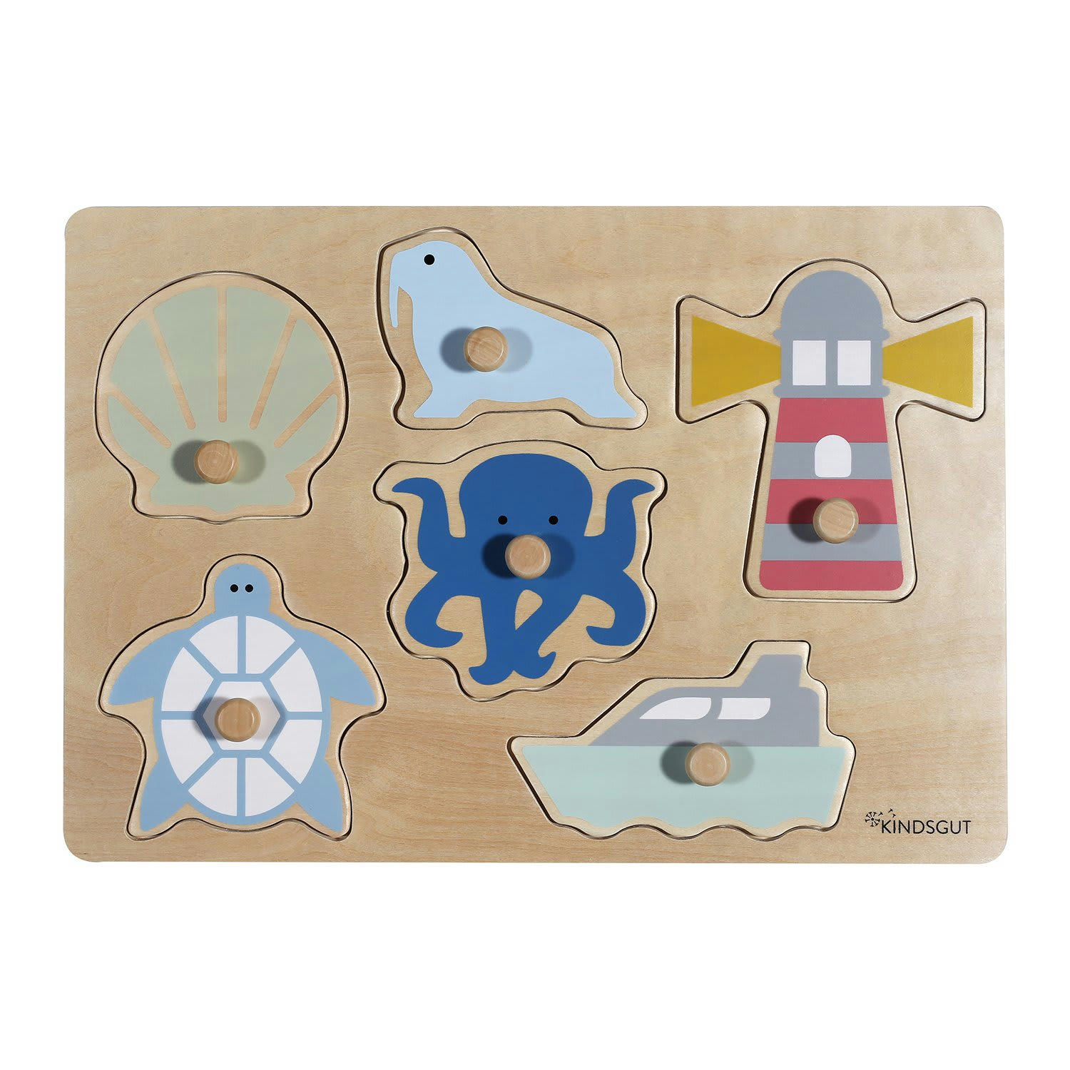 - Plug-in puzzle Océan en bois