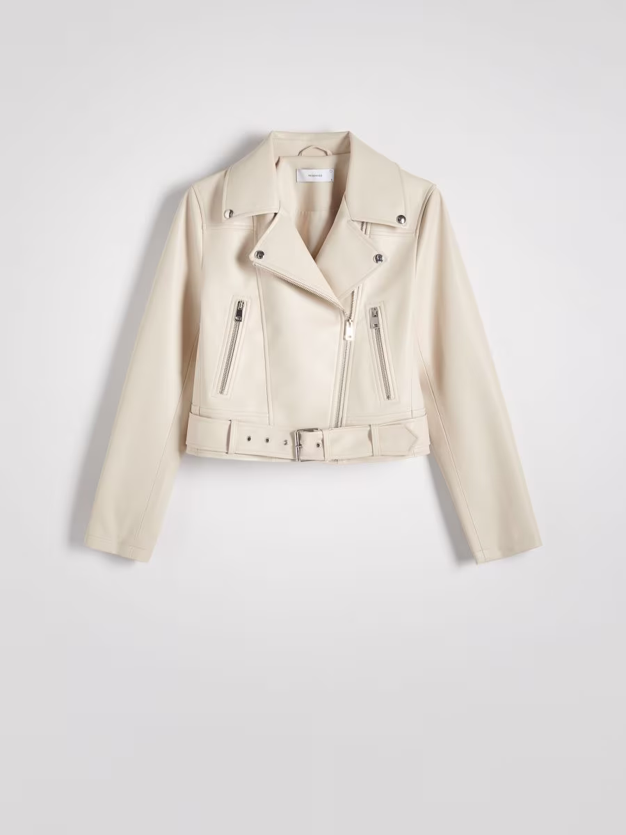 Faux Leather Biker Jacket