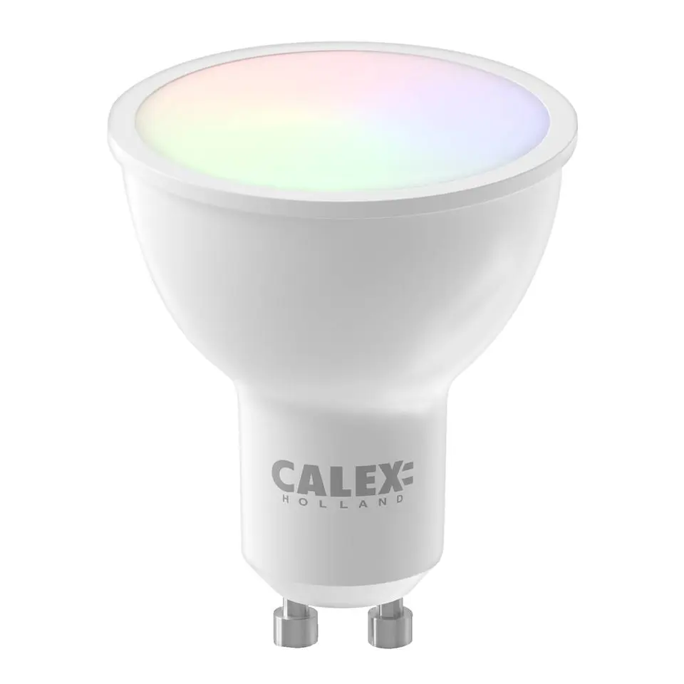Calex Smart LED-reflectorlamp - wit - GU10- RGB - 4,9W - dimbaar