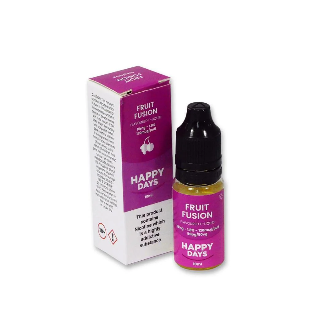 Happy Days Fruit Fusion E-Liquid 18mg