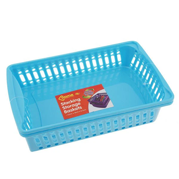 Stacking Storage Baskets 2 Pk