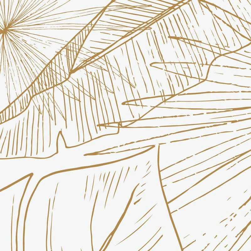 LÄMNAR KOLA - Crédence cuisine Lot de 2 crédences ALU L120xH50cm Marron Feuillage