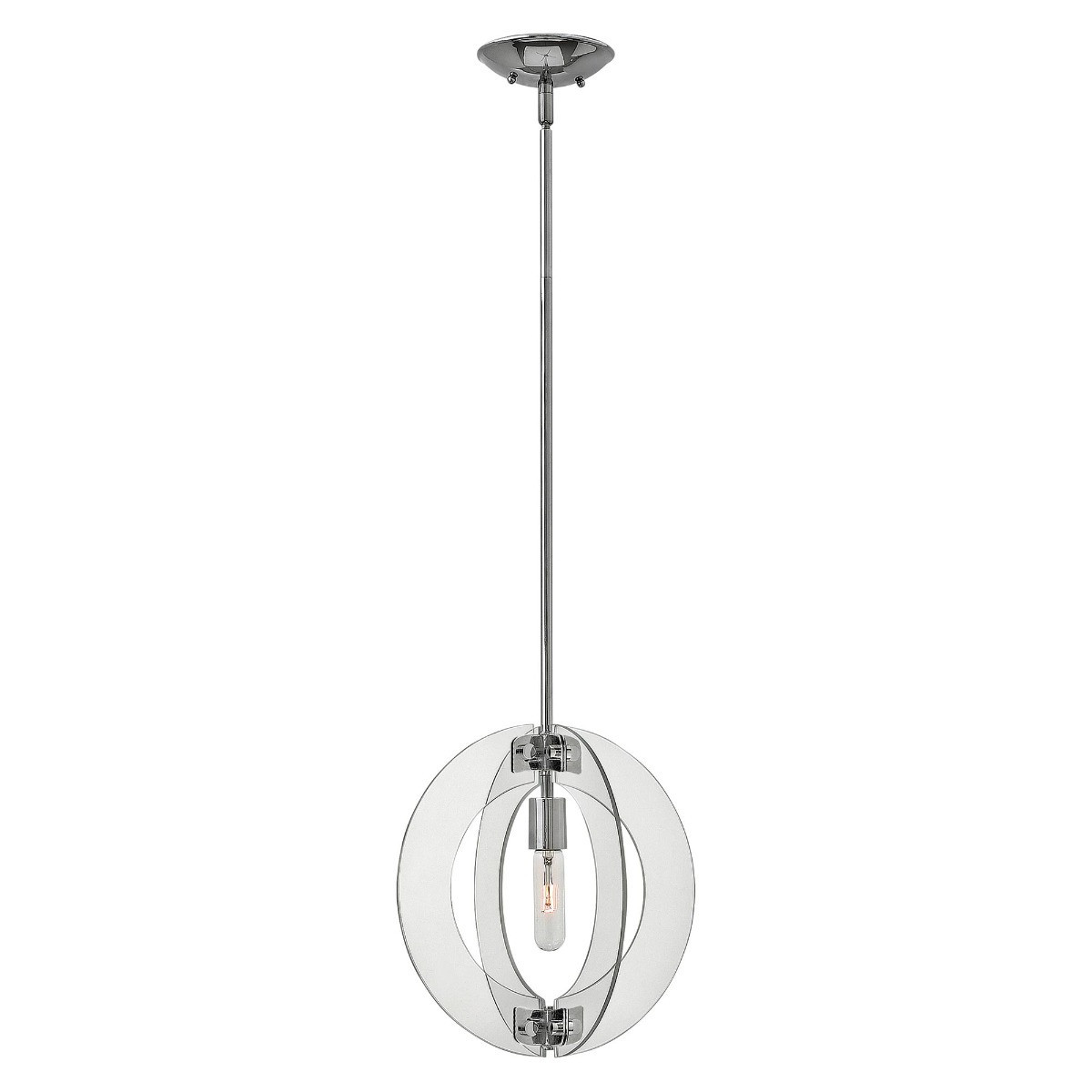 Lampa wisząca polerowany chrom Solstice 1xE27x100W Hinkley