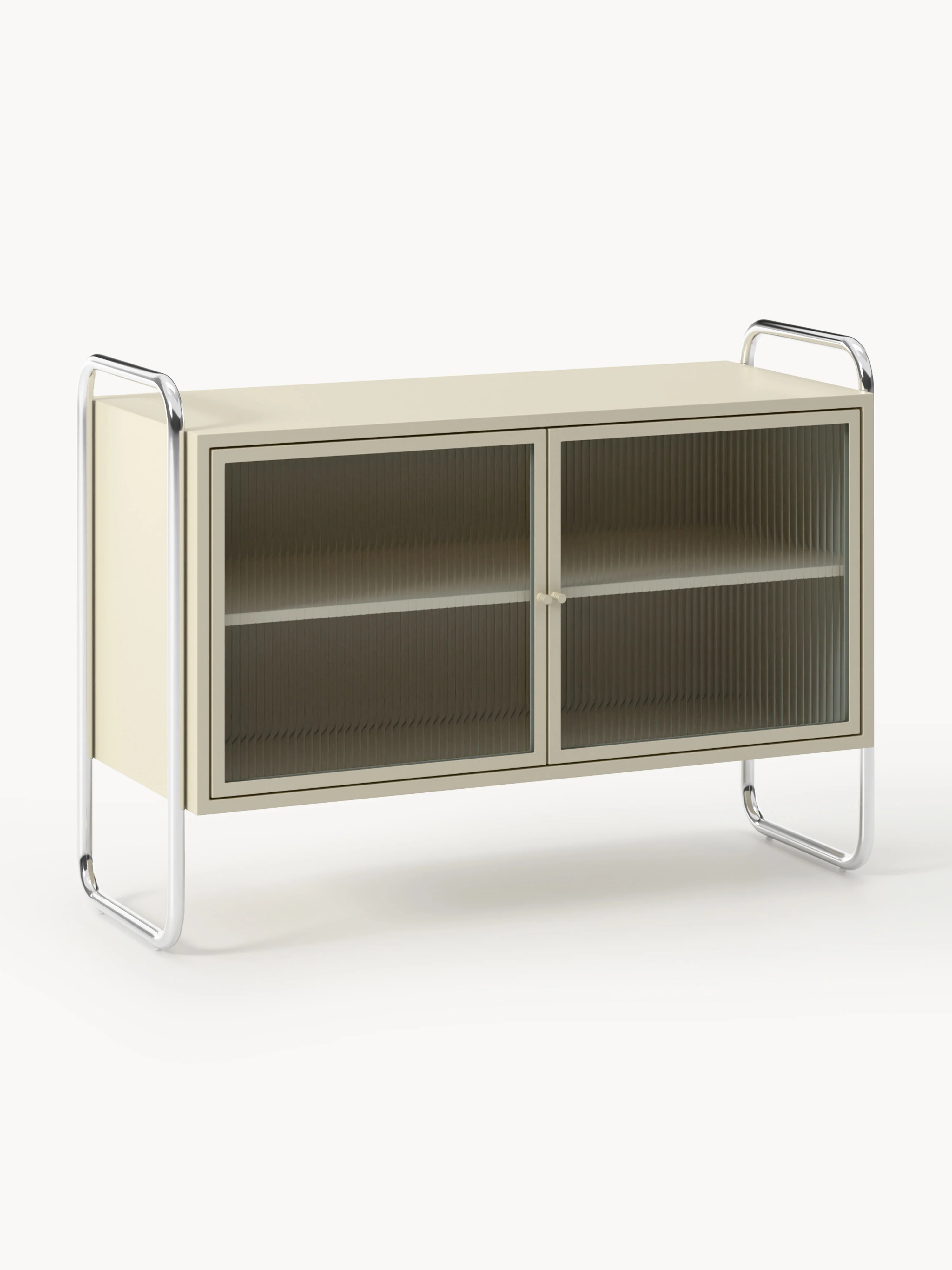 Metall-Sideboard Robyn mit Glas-Front
