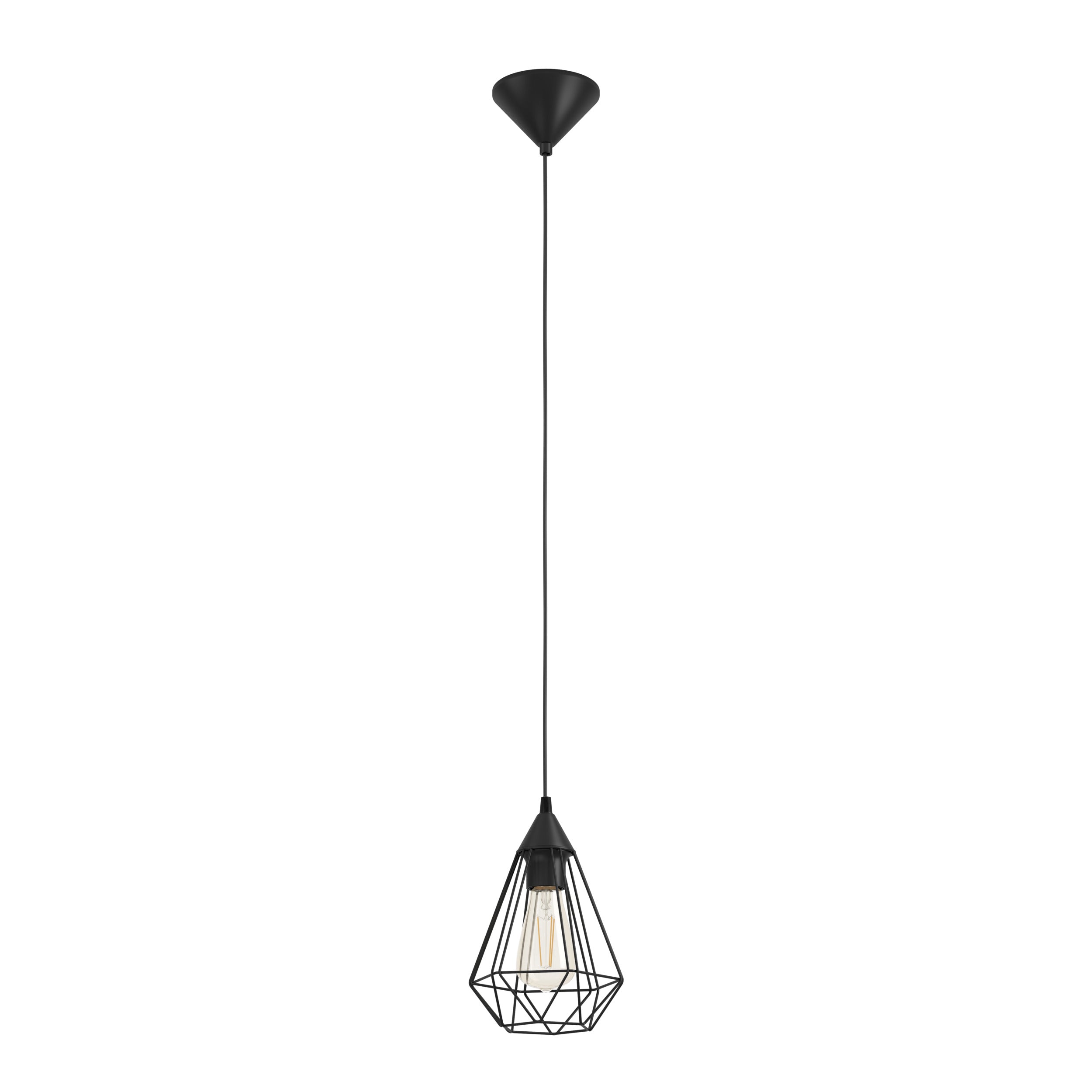 EGLO hanglamp Tarbes - e27 - ø 17,5 cm - zwart