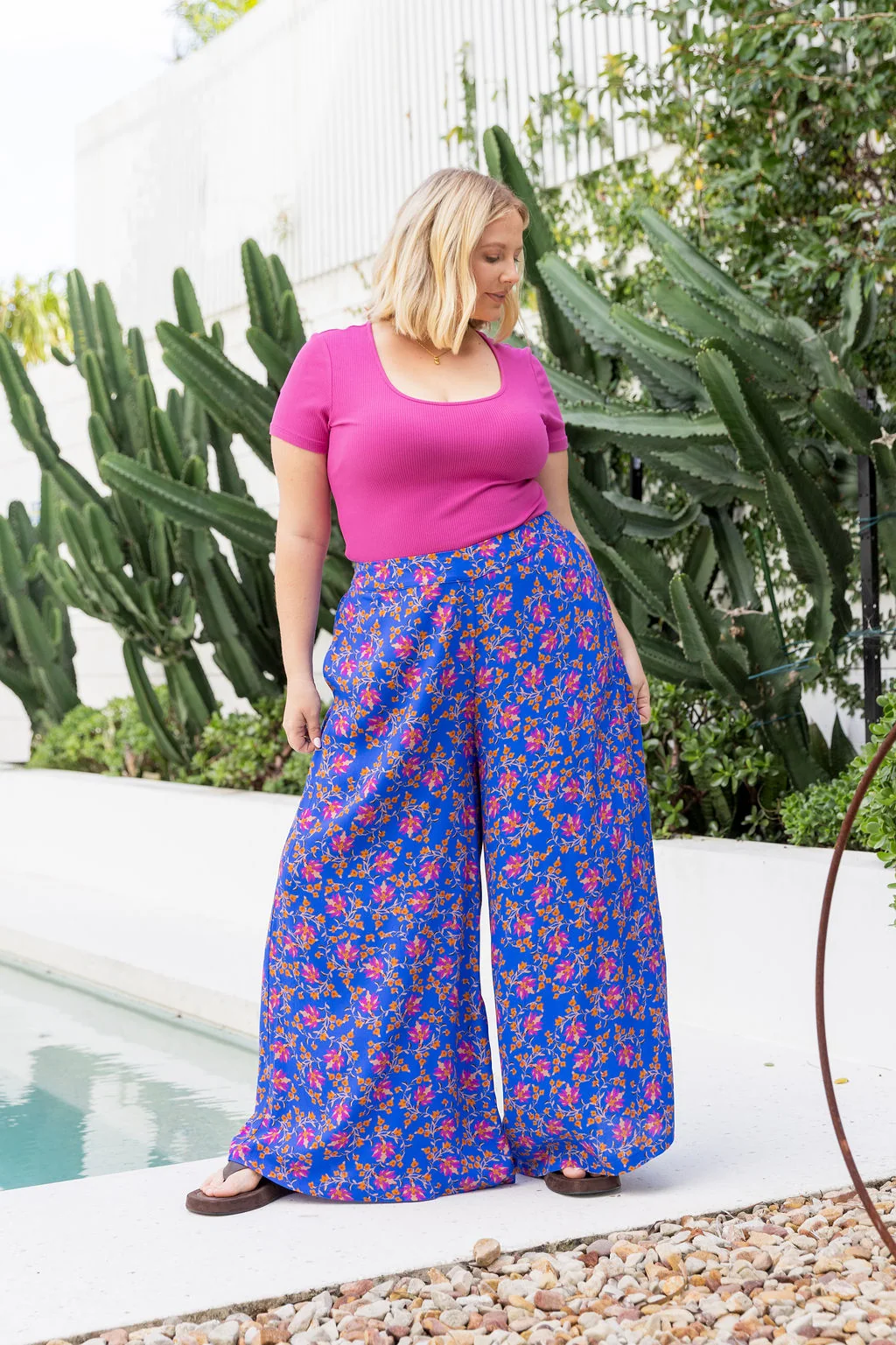 Larsa Pants in Winter Blooms