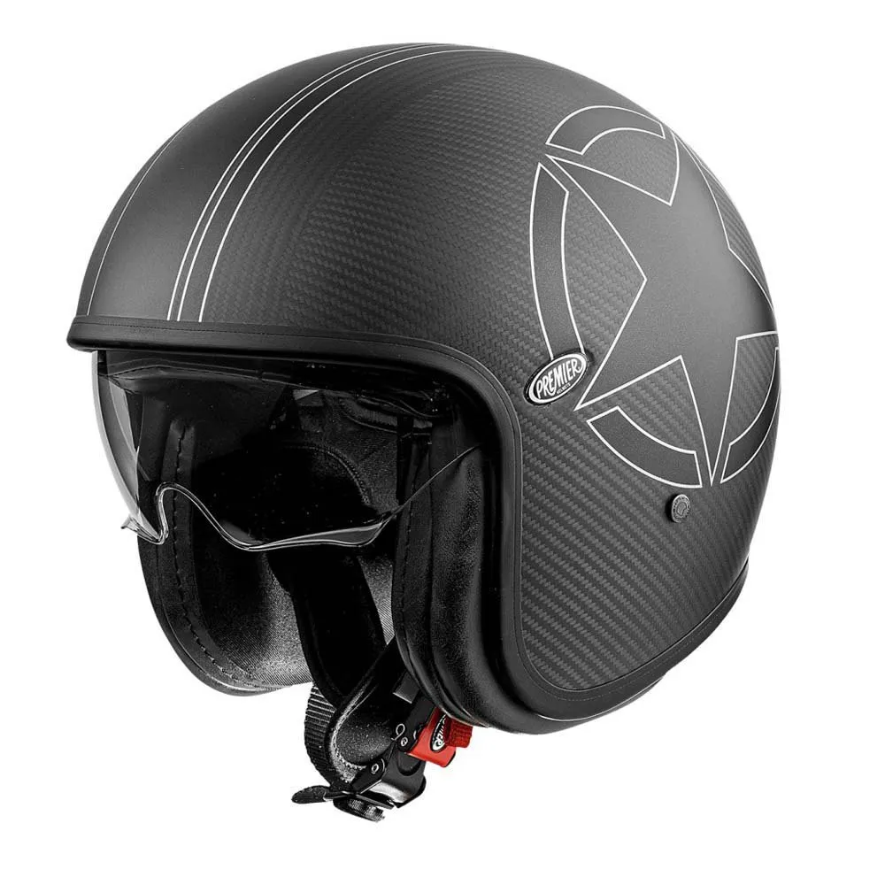 Premier Helmets 23 Vintage Star Carbon BM 22.06 open face helmet