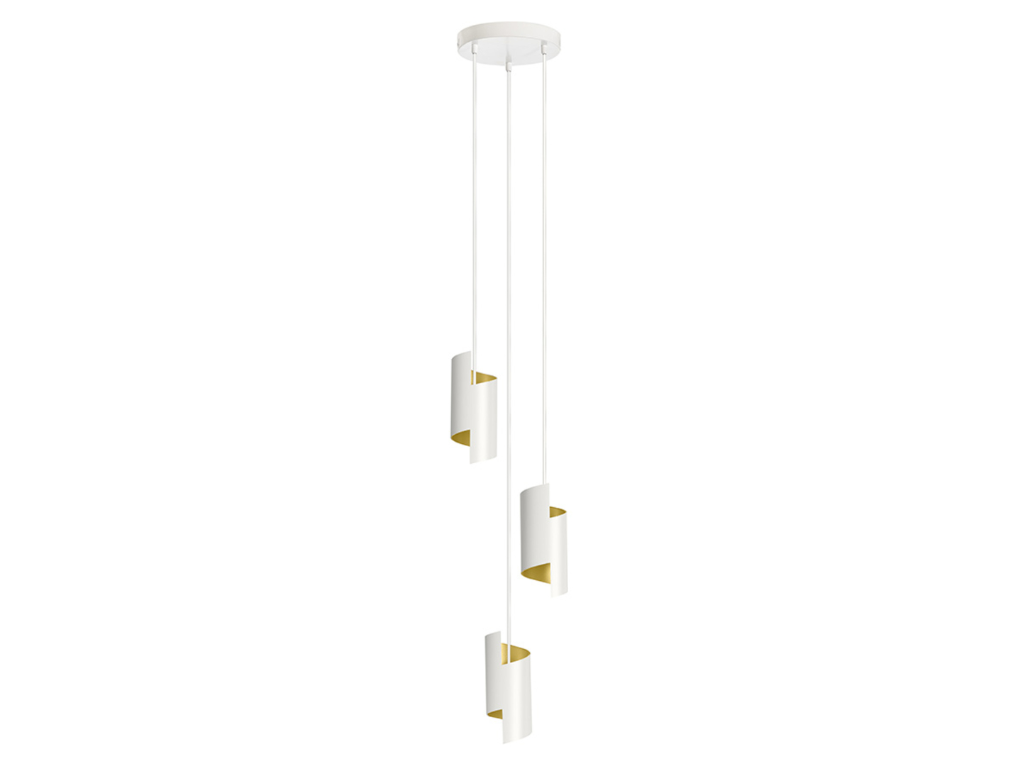 Lampa wisząca Smart Wifi Decor LED 3-punktowa stalowa biała