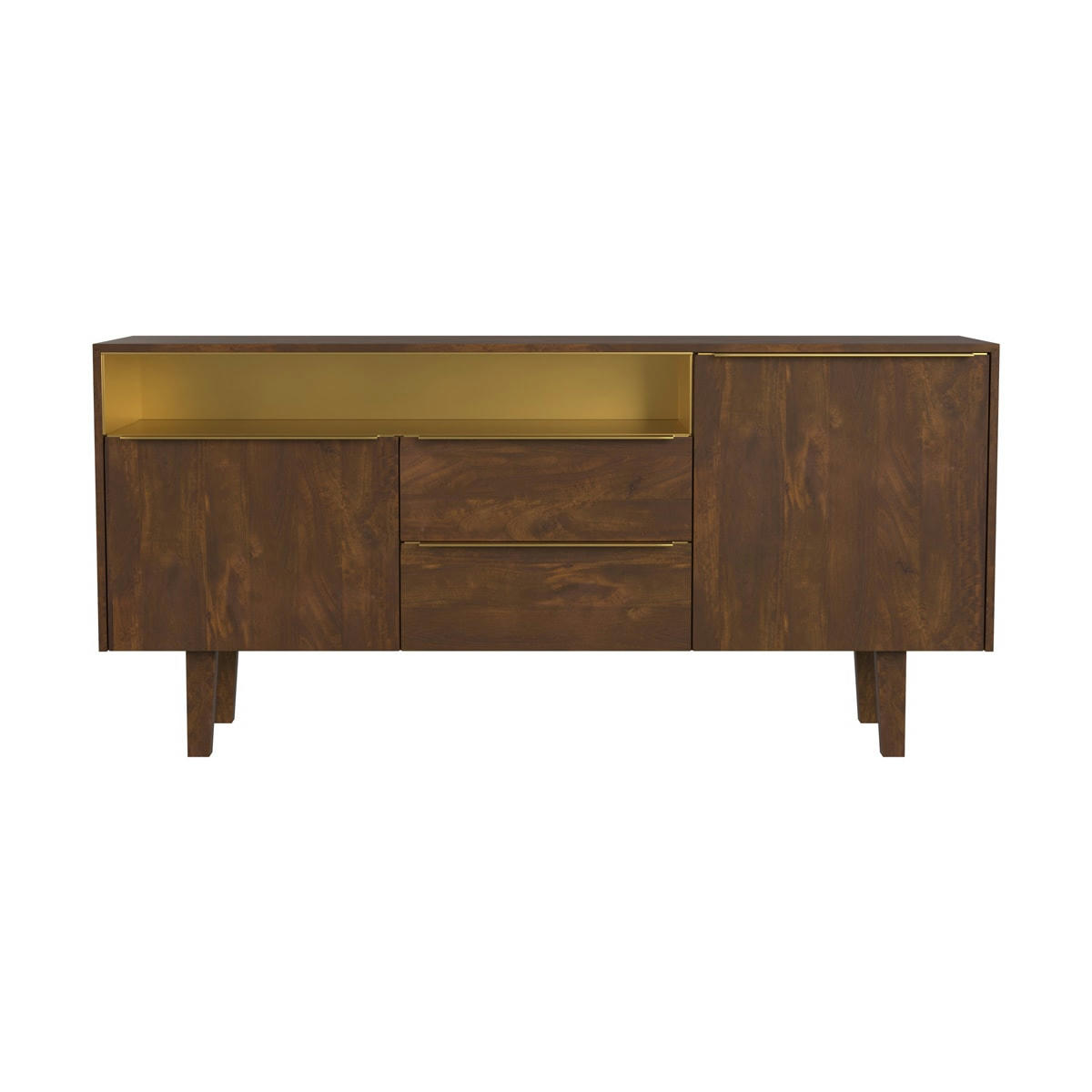 TAIKO - Buffet en bois de manguier 2 portes 2 tiroirs