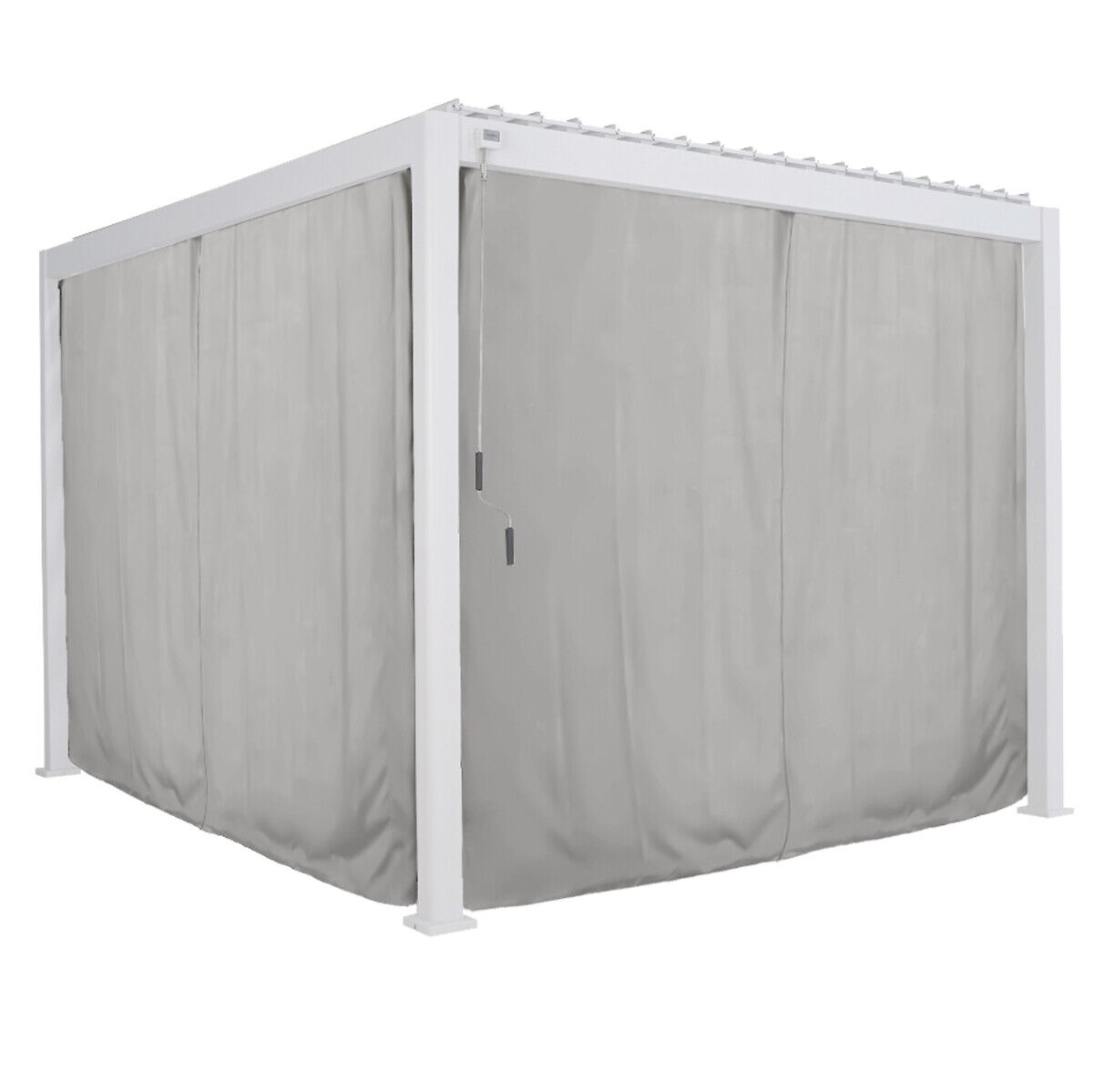 Cortinas e mosquiteiras para pérgola ÉVORA branco 3,6x3,6m