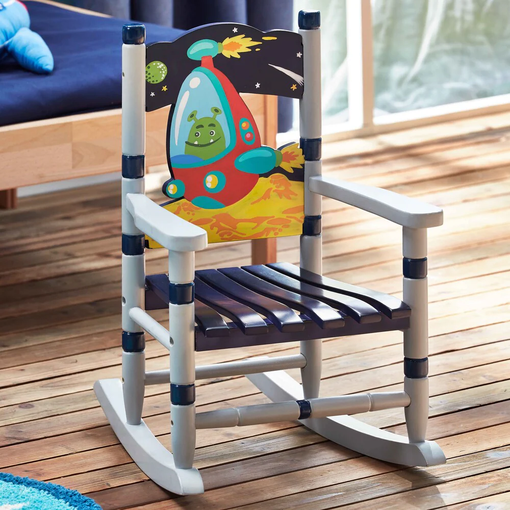 Fantasy Fields Outer Space Wooden Small Rocking Chair