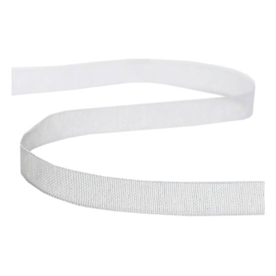 Silver Organdie Ribbon 6mm x 8m