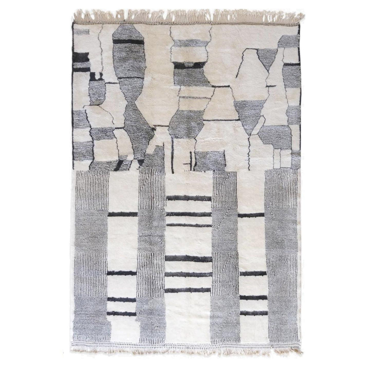 AFK Living vloerkleed Berber - handgemaakt - Wol - 80 cm x 240 cm