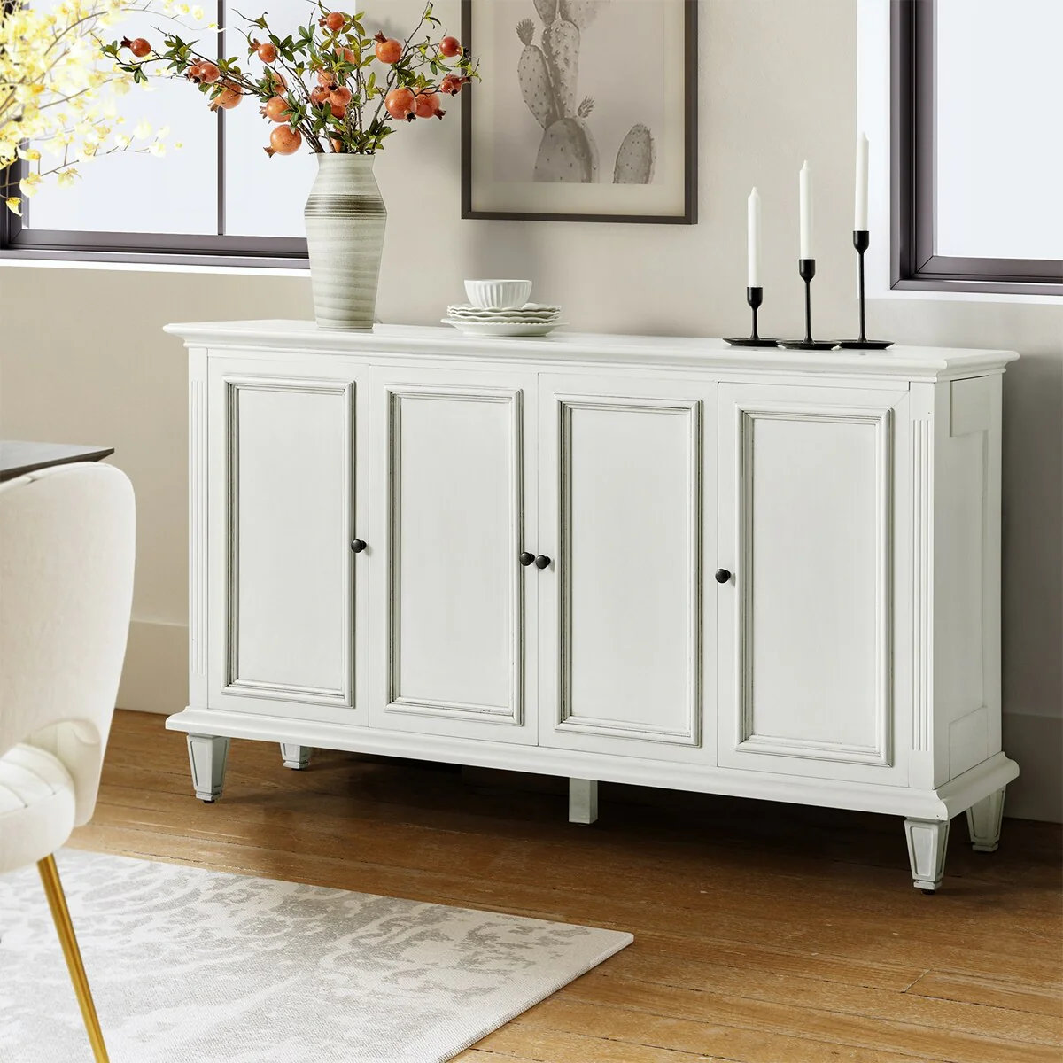 Erwin Traditional 58 Wide Sideboard with Wine Bottle Storage by HULALA HOME - N/A